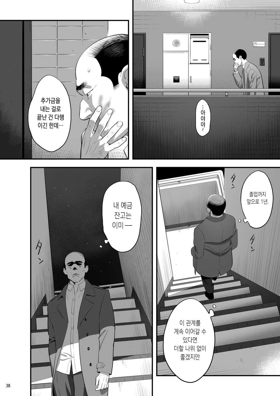 [Hito no Fundoshi (Yukiyoshi Mamizu)] Tonari no JK ni Odosarete Iribitararetemasu (Naki 3 | 옆집 JK에게 협박당해 우리집에 눌러붙어 있습니다(눈물 3 [Korean] [Digital] - Page 37