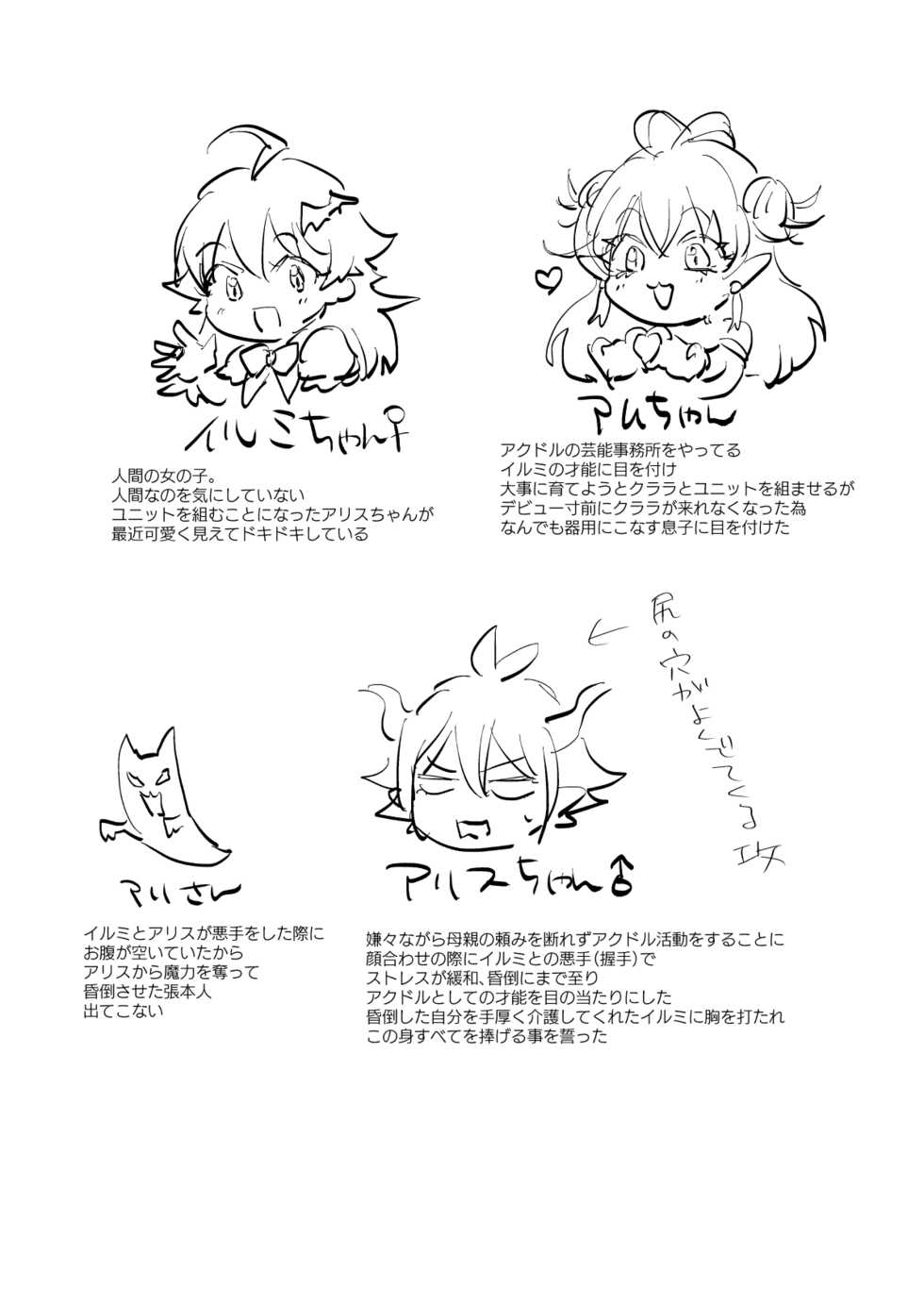 [Mojigake. (Takaichi)] Arisu-chan ♂ to irumi-chan ♀(Mairimashita! Iruma-kun) [Sample] - Page 2