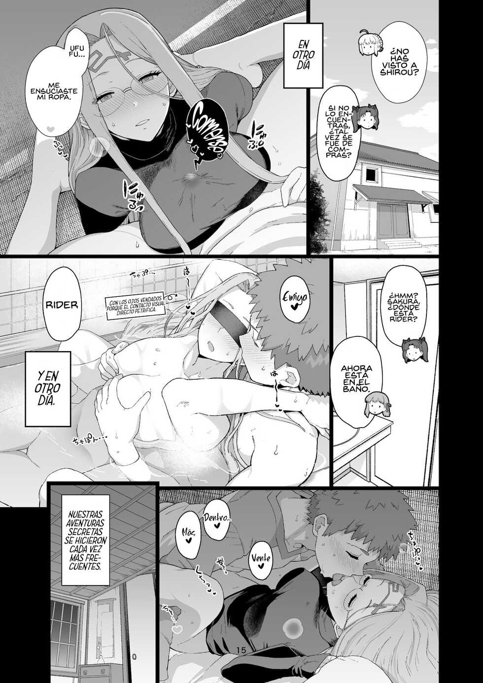 [Mochinchi (Mo)] Rider-san no Tsumamigui (Fate/stay night) [Spanish] [Rakuen Translations & Muslos no Sekai] [Digital] - Page 16