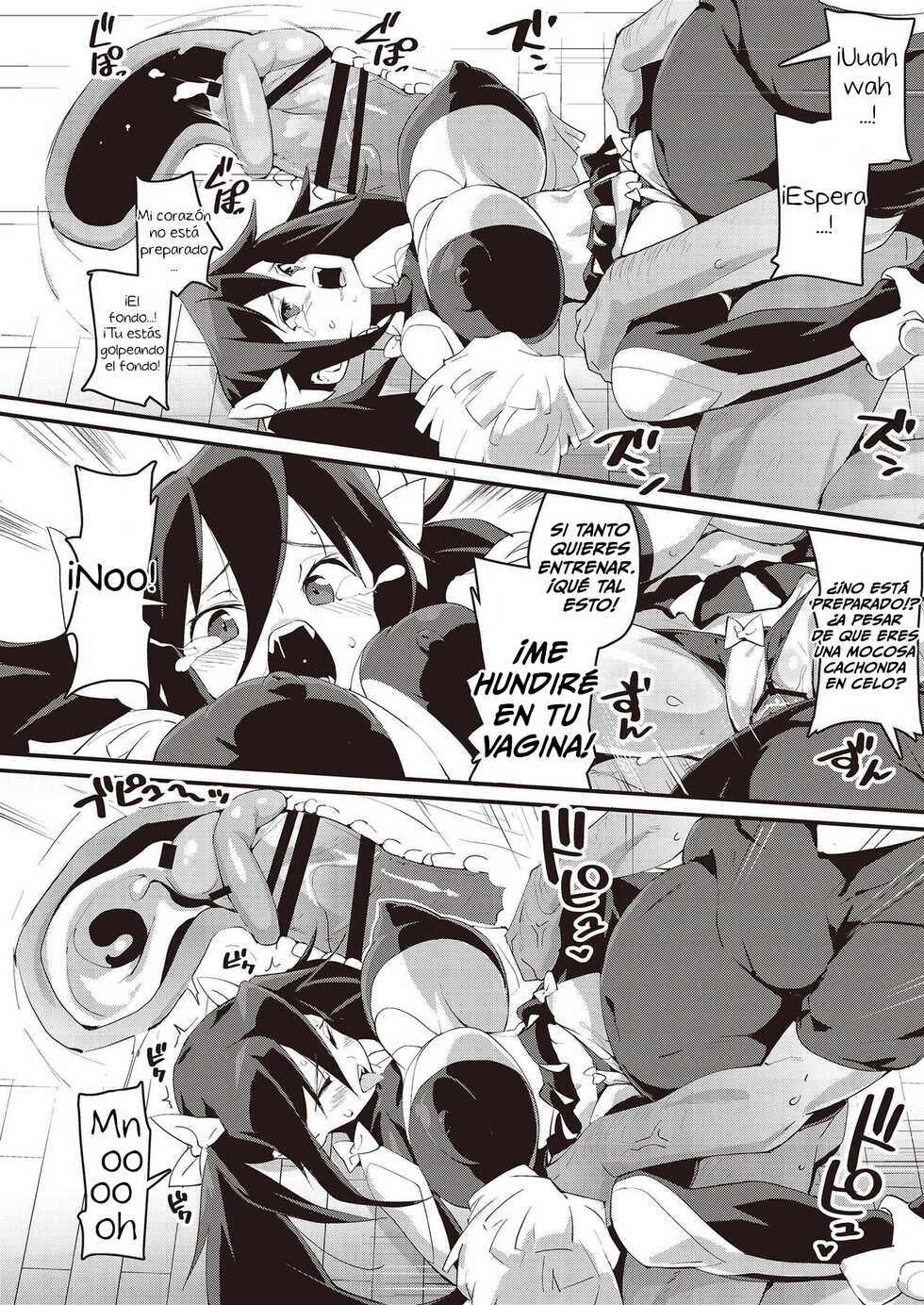 [Fetishism Pocket (Various)] Mesugaki Wakarase Goudou | Poniendo a las mocosas cachondas en su lugar: una antología [Spanish] {MetamorfosiS} [Digital] - Page 28