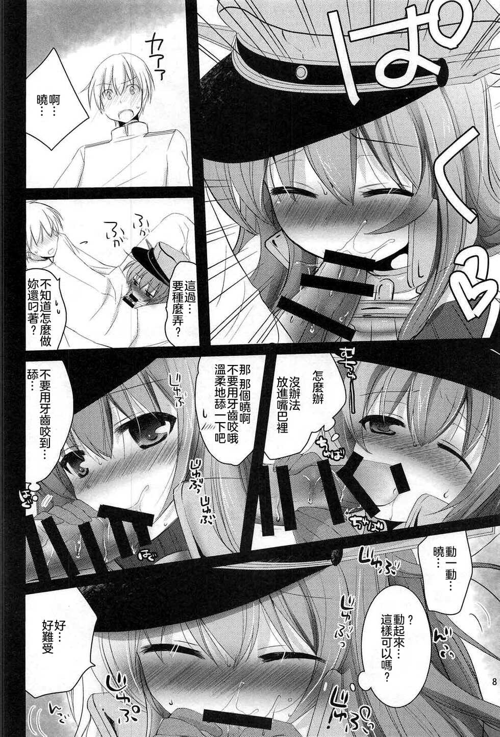 (C91) [Pikopikotei, Usagi Ame (Inoue Mitan, Iyohara Kansuke)] Shireikan! Doushiyou Watashi Senkan ni Nacchatta (Kantai Collection -KanColle-) [Chinese] [星幽漢化組] - Page 8