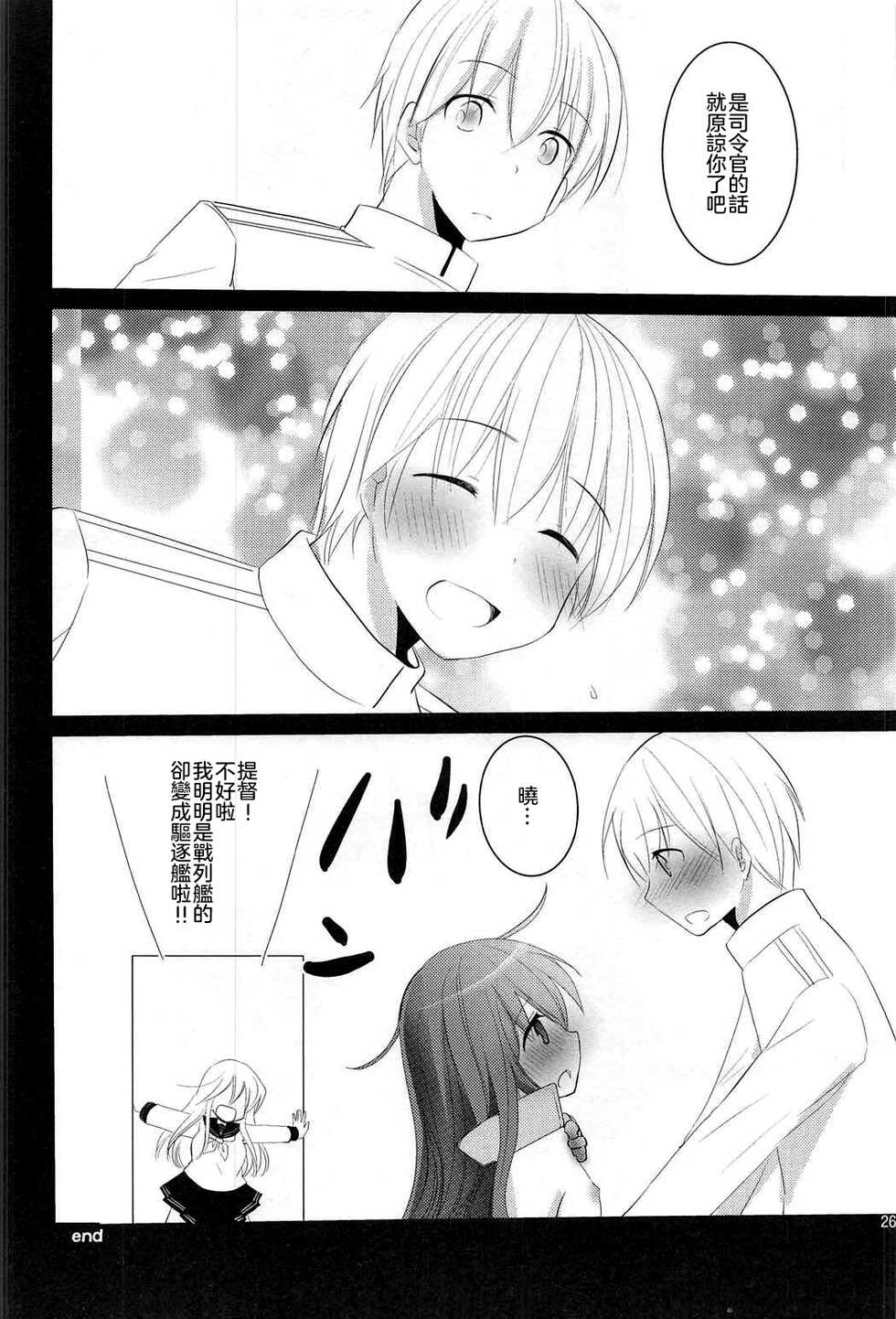 (C91) [Pikopikotei, Usagi Ame (Inoue Mitan, Iyohara Kansuke)] Shireikan! Doushiyou Watashi Senkan ni Nacchatta (Kantai Collection -KanColle-) [Chinese] [星幽漢化組] - Page 26