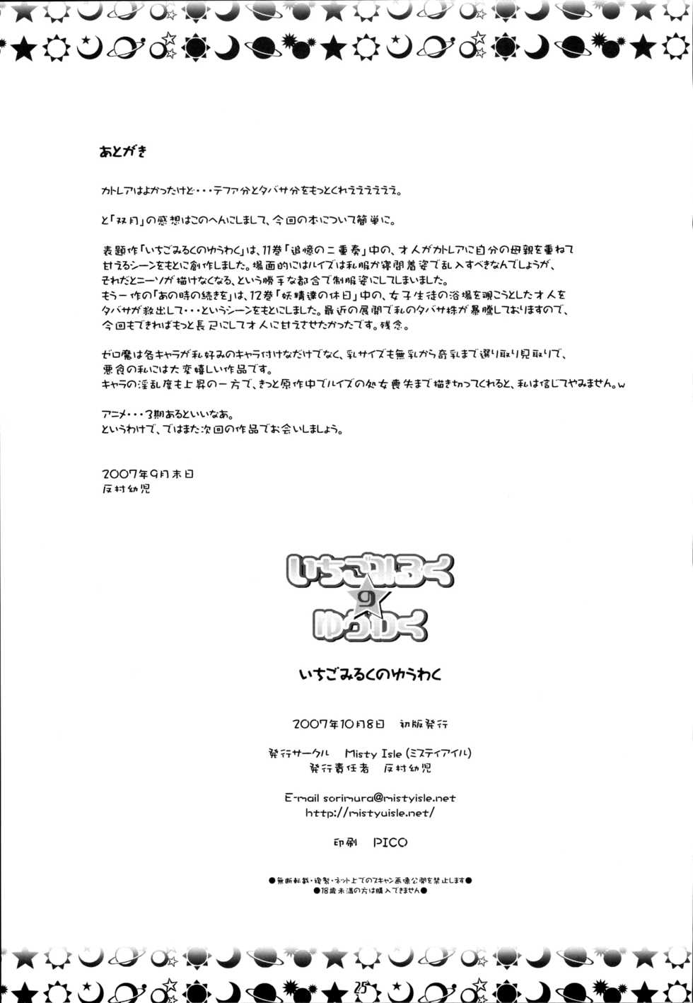(SC37) [Misty Isle (Sorimura Yoji)] Ichigo Miruku No Yuuwaku (Zero No Tsukaima Fanbook) [English] [Yoroshii] - Page 24