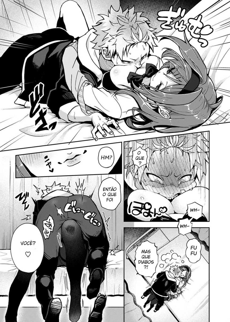 [Rifuroom (Rifuru)] Furyou Shounen-kun, Ecchi na Onee-san ni Ijiwaru Saremakuri | Um Menino Delinquente é Provocado por uma Lasciva Onee-san [Portuguese-BR] [DiegoVPR] [Digital] - Page 12