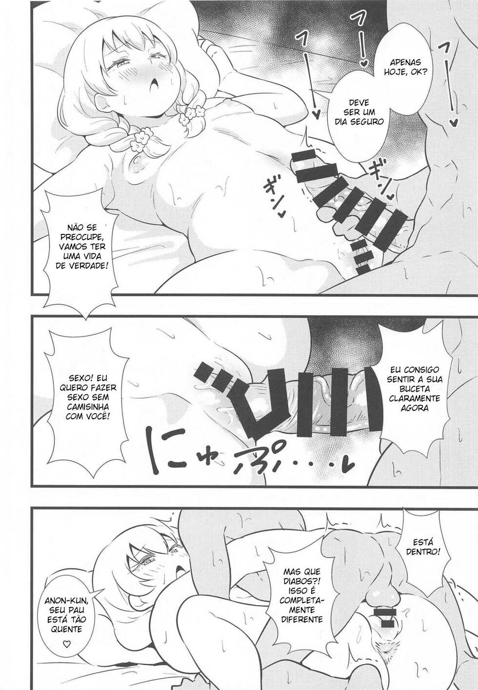 [Circle Tokomaya (Tokomaya Keita)] Buttokute mo Oshi ni wa Yowai Miwa-chan (13 Sentinels: Aegis Rim) [Portuguese-BR] [DiegoVPR] - Page 19