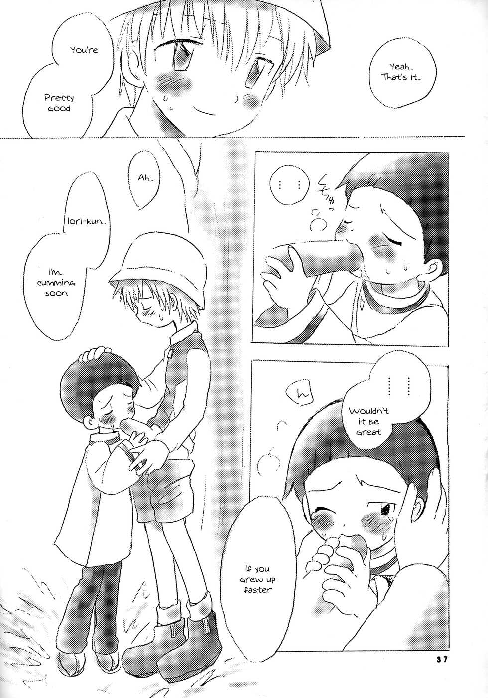 [Kuru Guru DNA (Hoshiai Hilo)] Seijitsu Na Hon (Digimon Adventure 02) [English] {Chin²} - Page 36