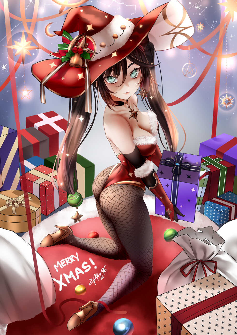 [Zasshu] Mona (Christmas) (Genshin Impact) - Page 2