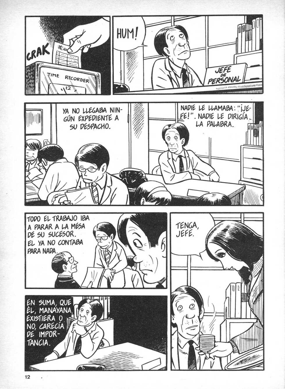 [Yoshihiro Tatsumi] Que triste es la Vida [Spanish] - Page 12