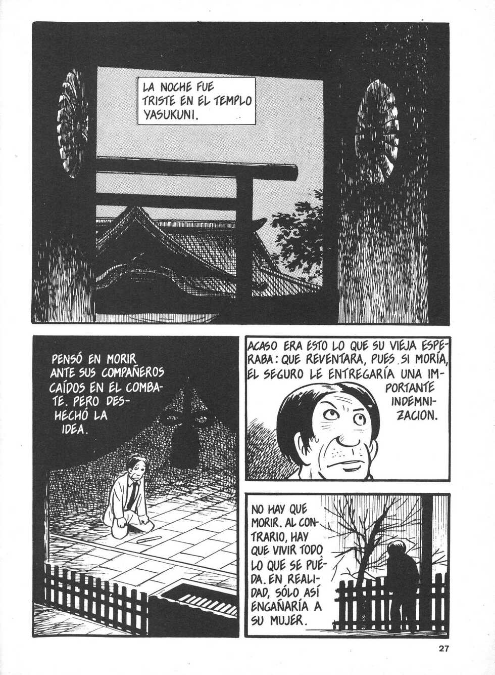 [Yoshihiro Tatsumi] Que triste es la Vida [Spanish] - Page 27