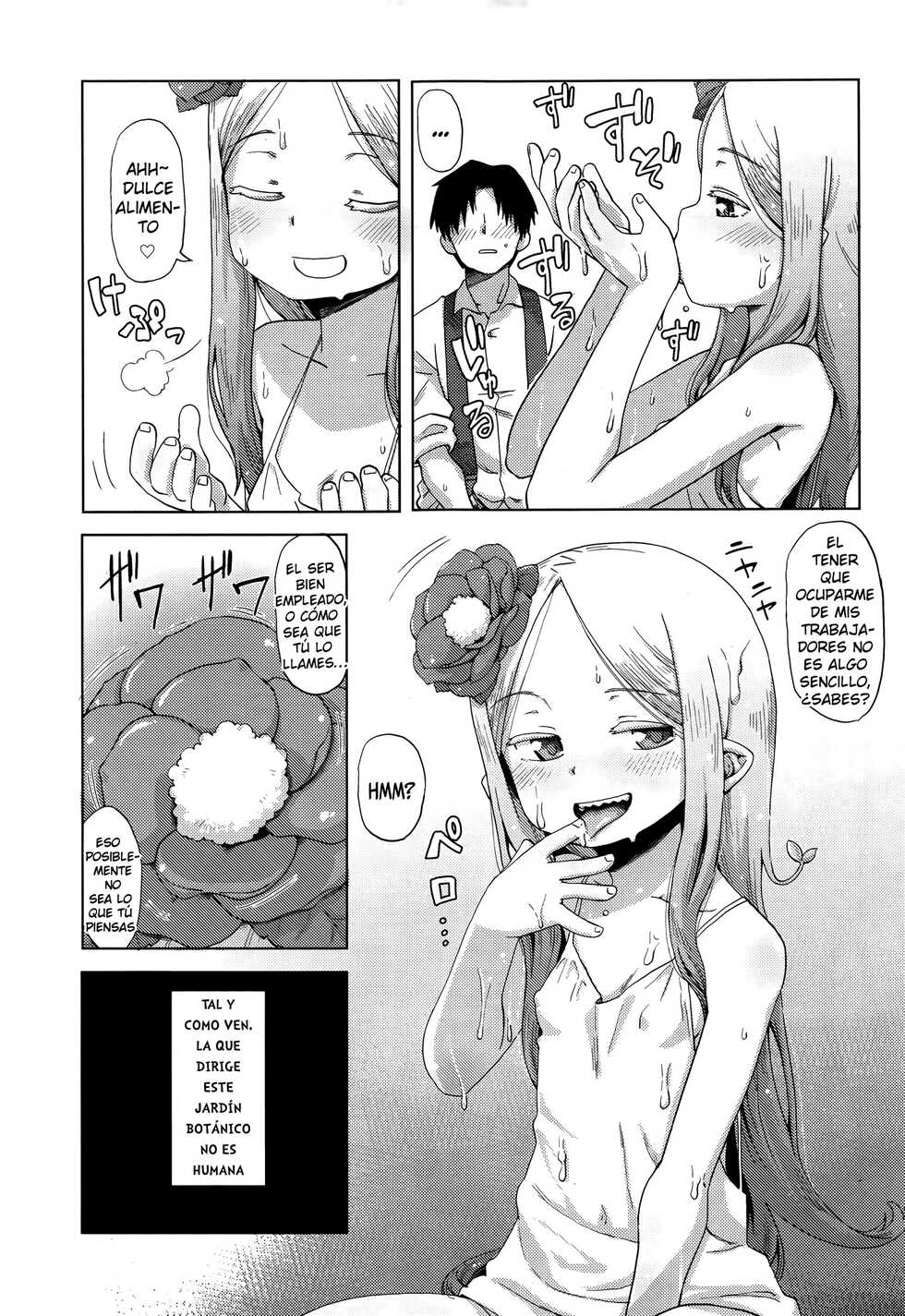 [Uchuu Ika] Hana no Kokoro to Keieijutsu | The Heart of a Flower, and its Care (Towako Go) [Spanish] [kalock] - Page 5