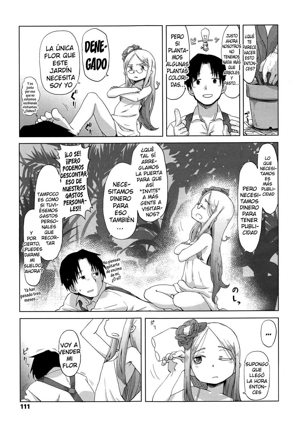 [Uchuu Ika] Hana no Kokoro to Keieijutsu | The Heart of a Flower, and its Care (Towako Go) [Spanish] [kalock] - Page 7