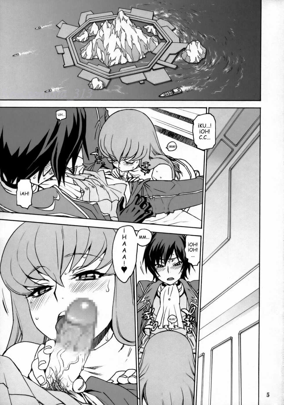 (C74) [DECOPPACHI (Hidiri Rei)] CAT&DOG (CODE GEASS: Lelouch of the Rebellion) [Spanish] - Page 4