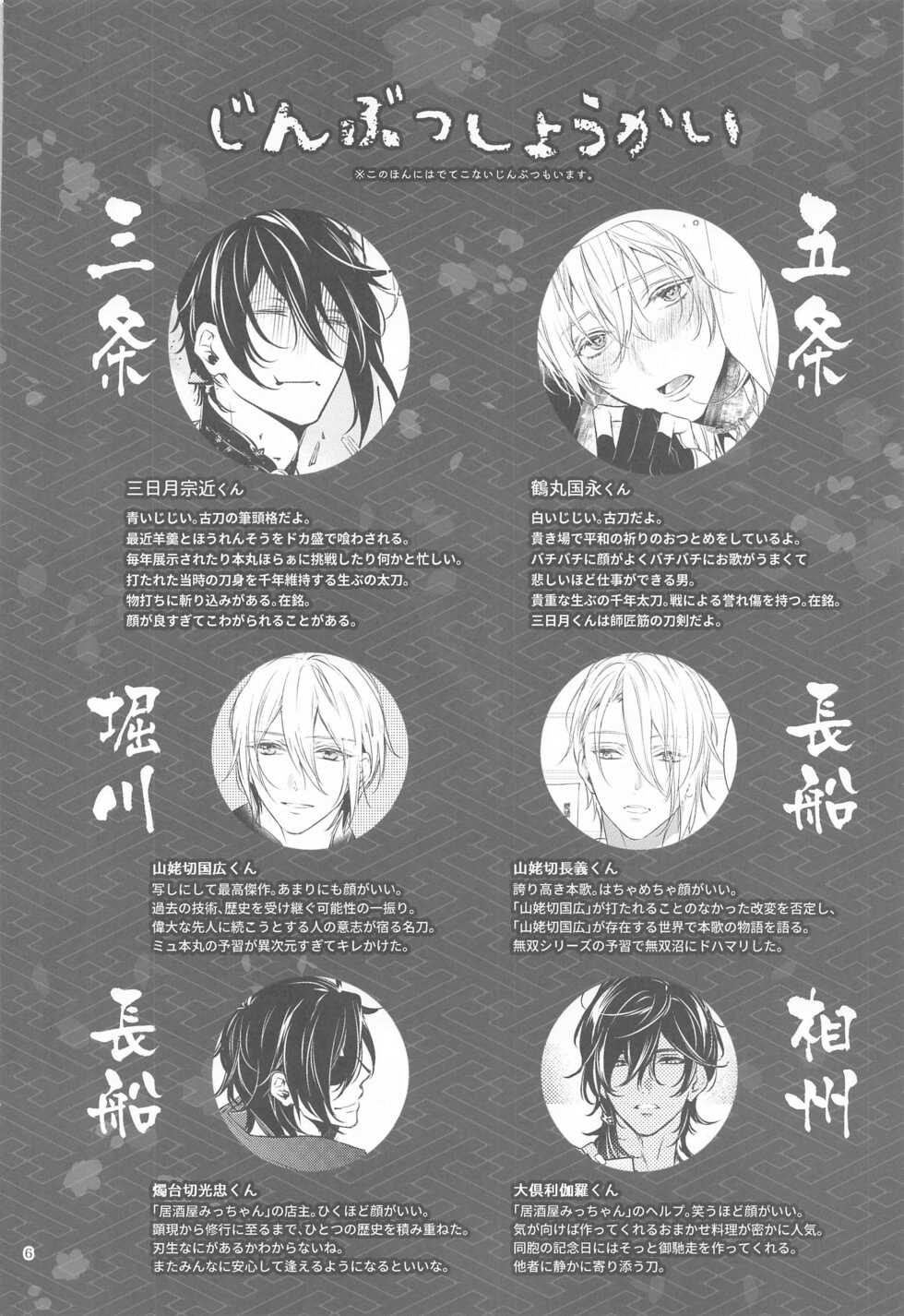 (C99) [Sousutai (Kitsuwo)] Hanbun Ochiteru. (Touken Ranbu) - Page 9