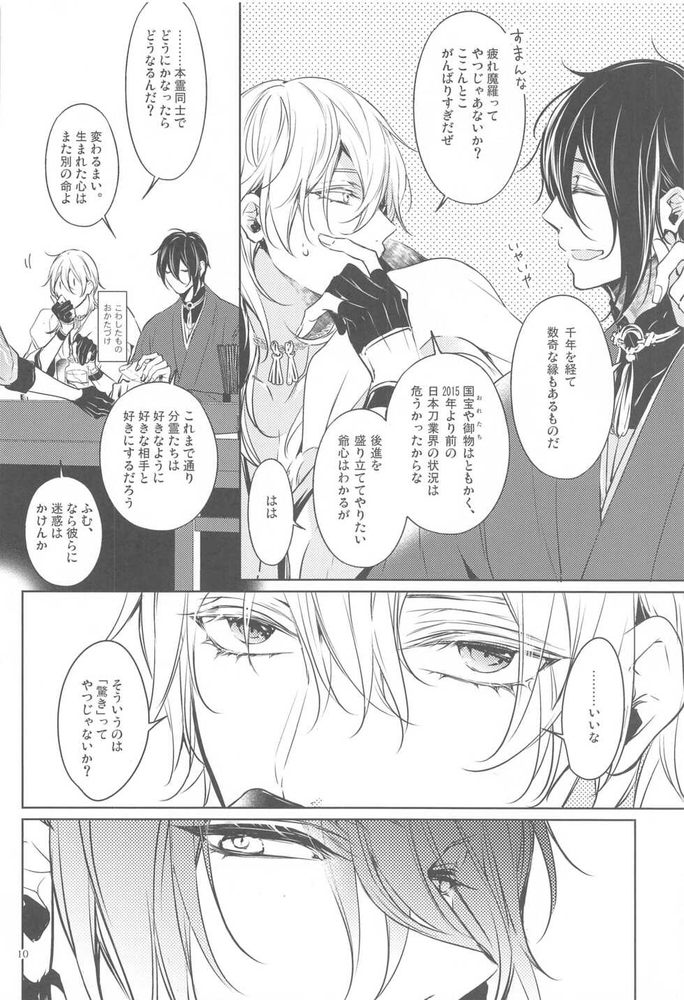 (C99) [Sousutai (Kitsuwo)] Hanbun Ochiteru. (Touken Ranbu) - Page 13