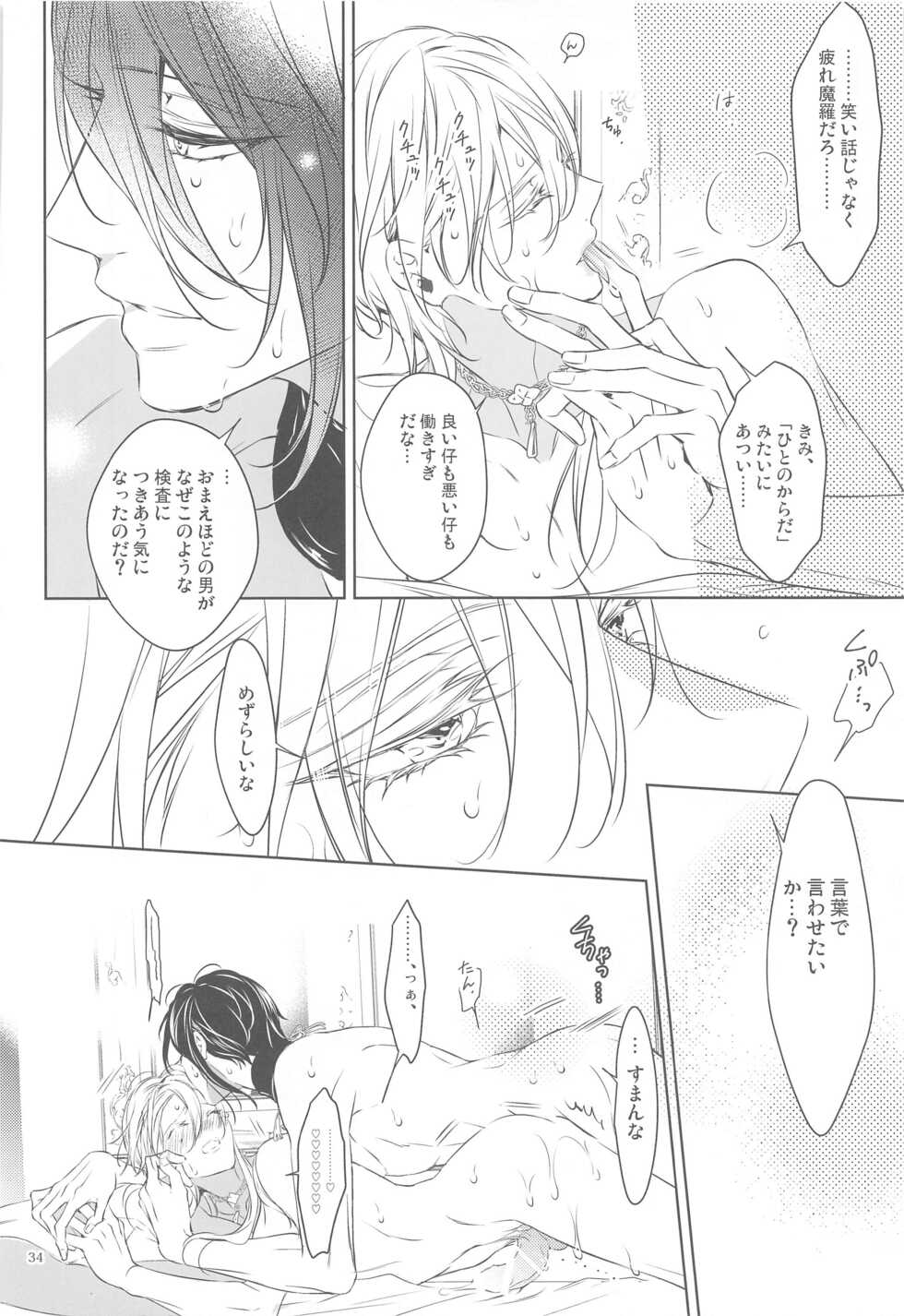 (C99) [Sousutai (Kitsuwo)] Hanbun Ochiteru. (Touken Ranbu) - Page 37