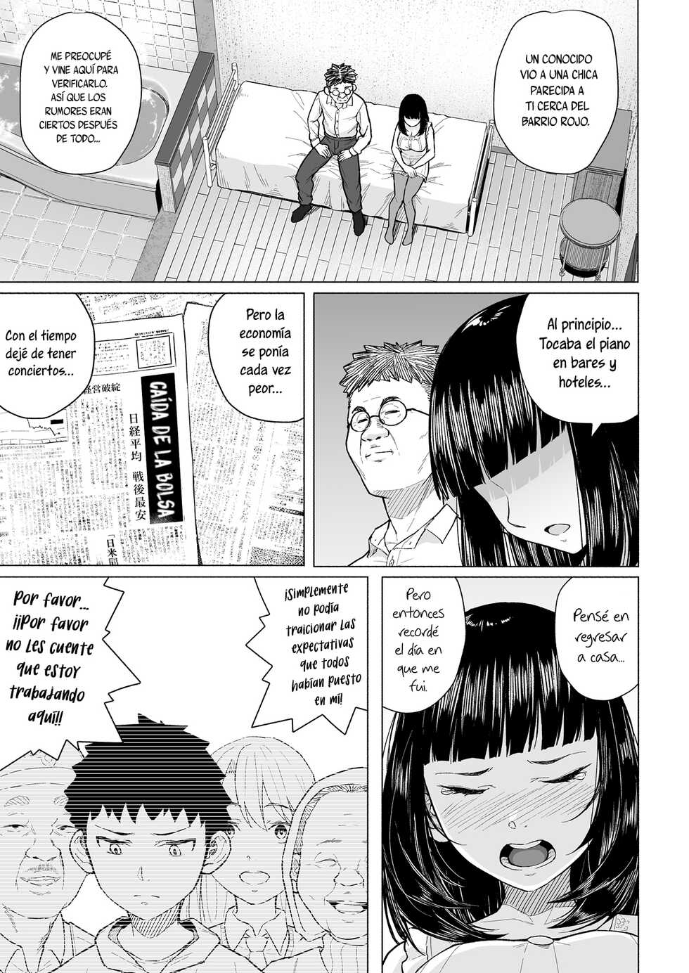 [Chonmage Teikoku (Magekichi)] Akogare no Nee-chan wa Fuuzoku Ochi Shite Oyaji ni Dakareru | La Nee-chan que Anhelaba Comenzó a Prostituirse y tuvo Sexo con mi Papá [Spanish] [NekoCreme] - Page 8