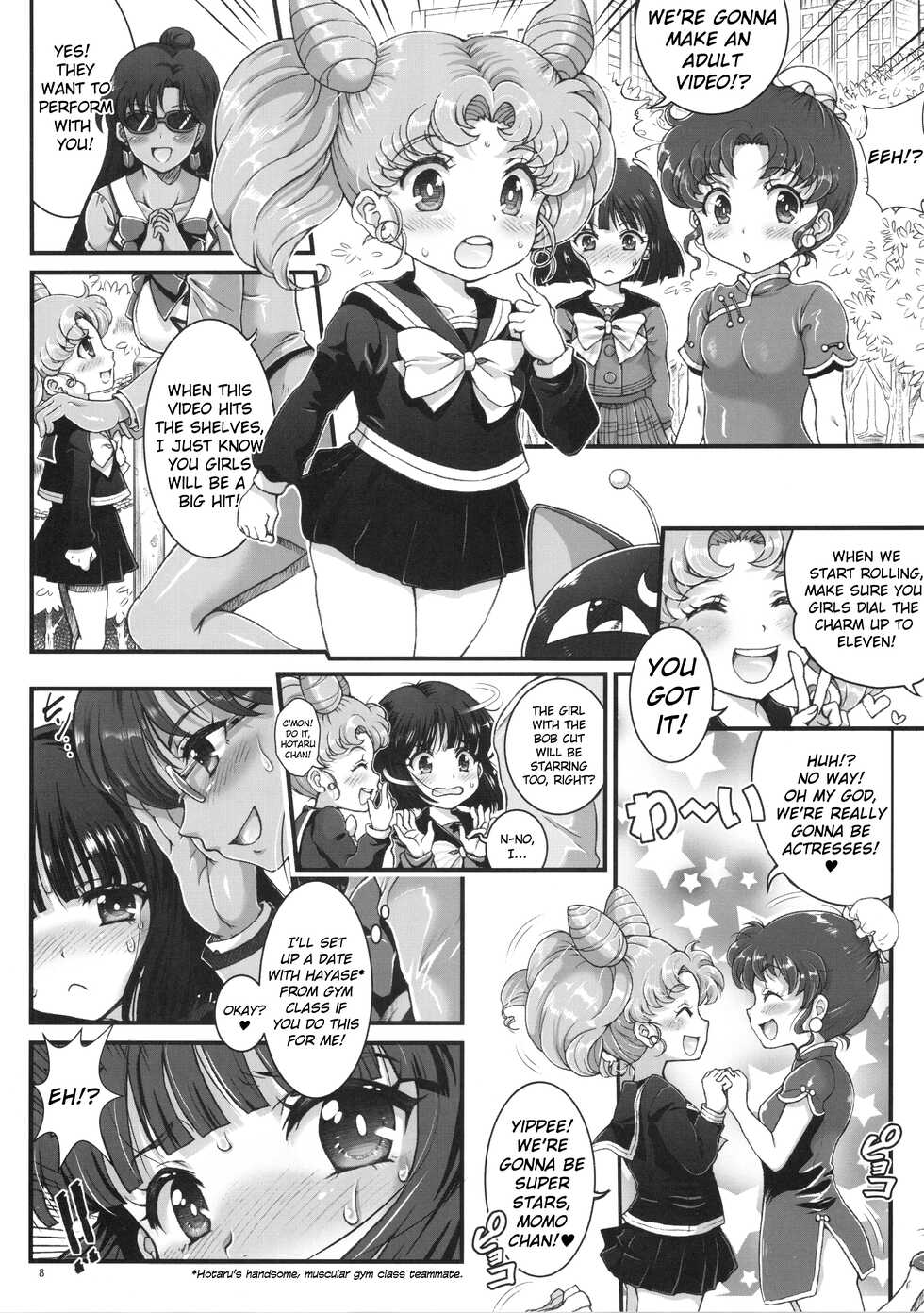 (C92) [Oboro & Tempo Gensui Dou (Tempo Gensui)] Sailor AV Kikaku ~JS 3-ningumi ni Shutsuen Koushou!! Classmate no Me no Mae de Gachinko Kozukuri SEX!?~ (Bishoujo Senshi Sailor Moon) [English] {defski} - Page 5