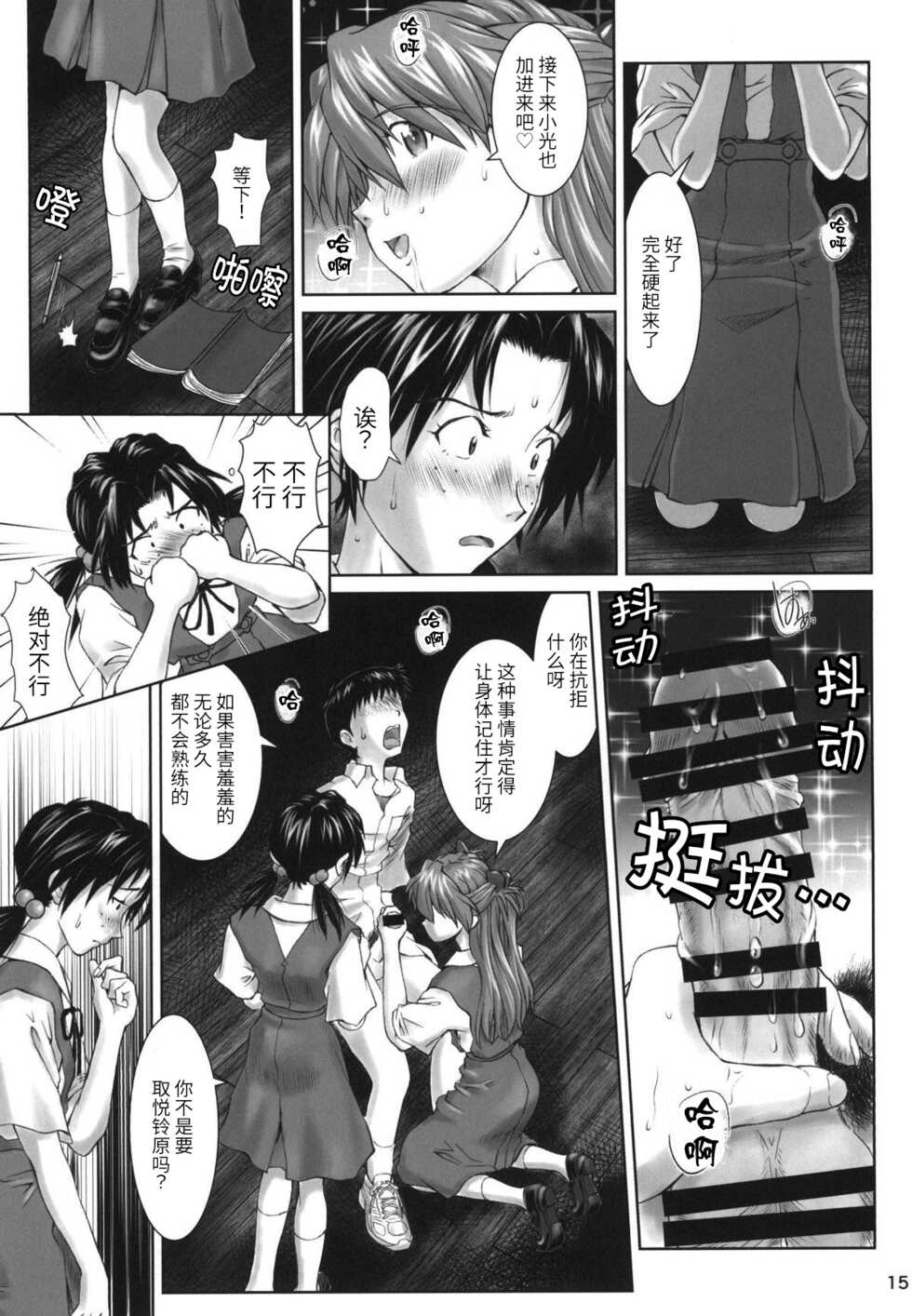(C94) [Tengu no Tsuzura (Kuro Tengu)] Let's share it (Neon Genesis Evangelion) [Chinese] - Page 14