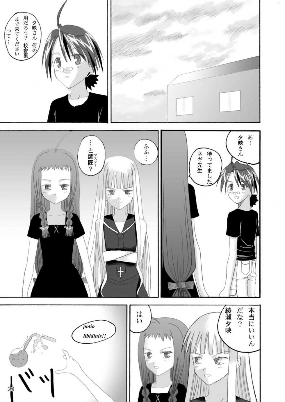 (C67) [LUNATIC PROPHET] Let's take off, our favourite skirts (Mahou Sensei Negima!) - Page 29