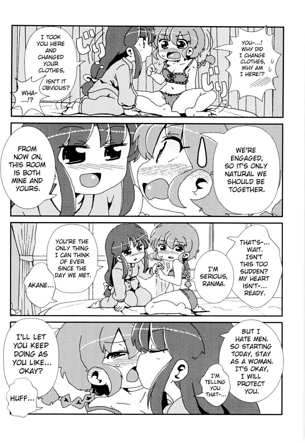 (C99) [One or Eight (Odochi)] Akane ga Ranma ♀ ni Zokkon na Ken | Akane Ranma ♀ is a chilling matter (Ranma 1/2) [English] [ChoriScans] - Page 7