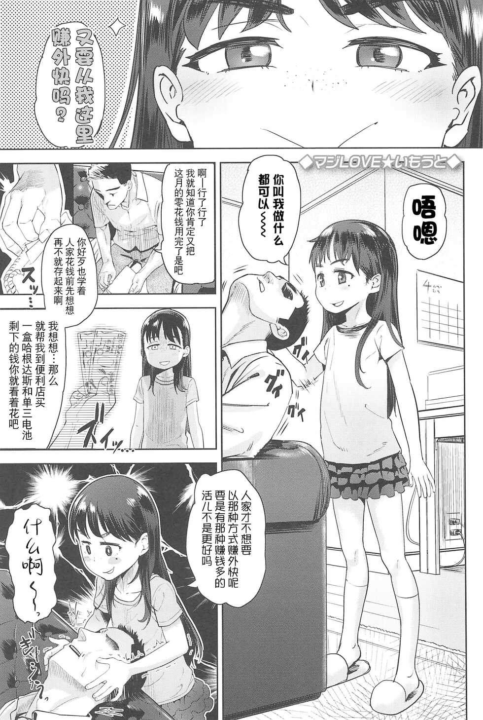 [BeNantoka] Maji Love Imouto (10 kara Hajimeru Eisai Kyouiku) [Chinese] [夜空下的萝莉x真不可视汉化组] - Page 1