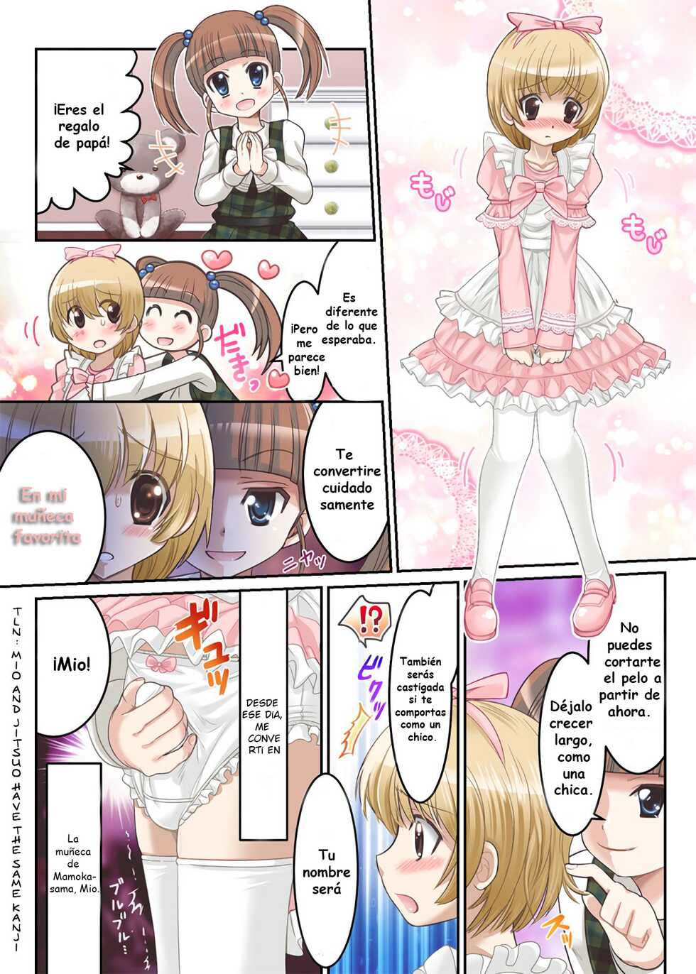 [Chijoku An (Poron Aiko)] Momoka Ojou-sama no Milk Nomi Ningyou | Lady Momoka's Baby Doll [Español] - Page 2