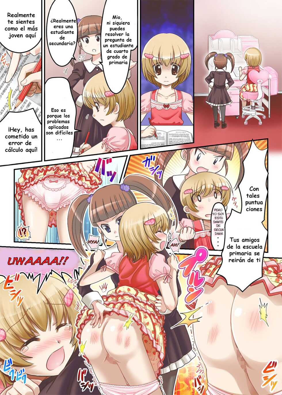 [Chijoku An (Poron Aiko)] Momoka Ojou-sama no Milk Nomi Ningyou | Lady Momoka's Baby Doll [Español] - Page 3