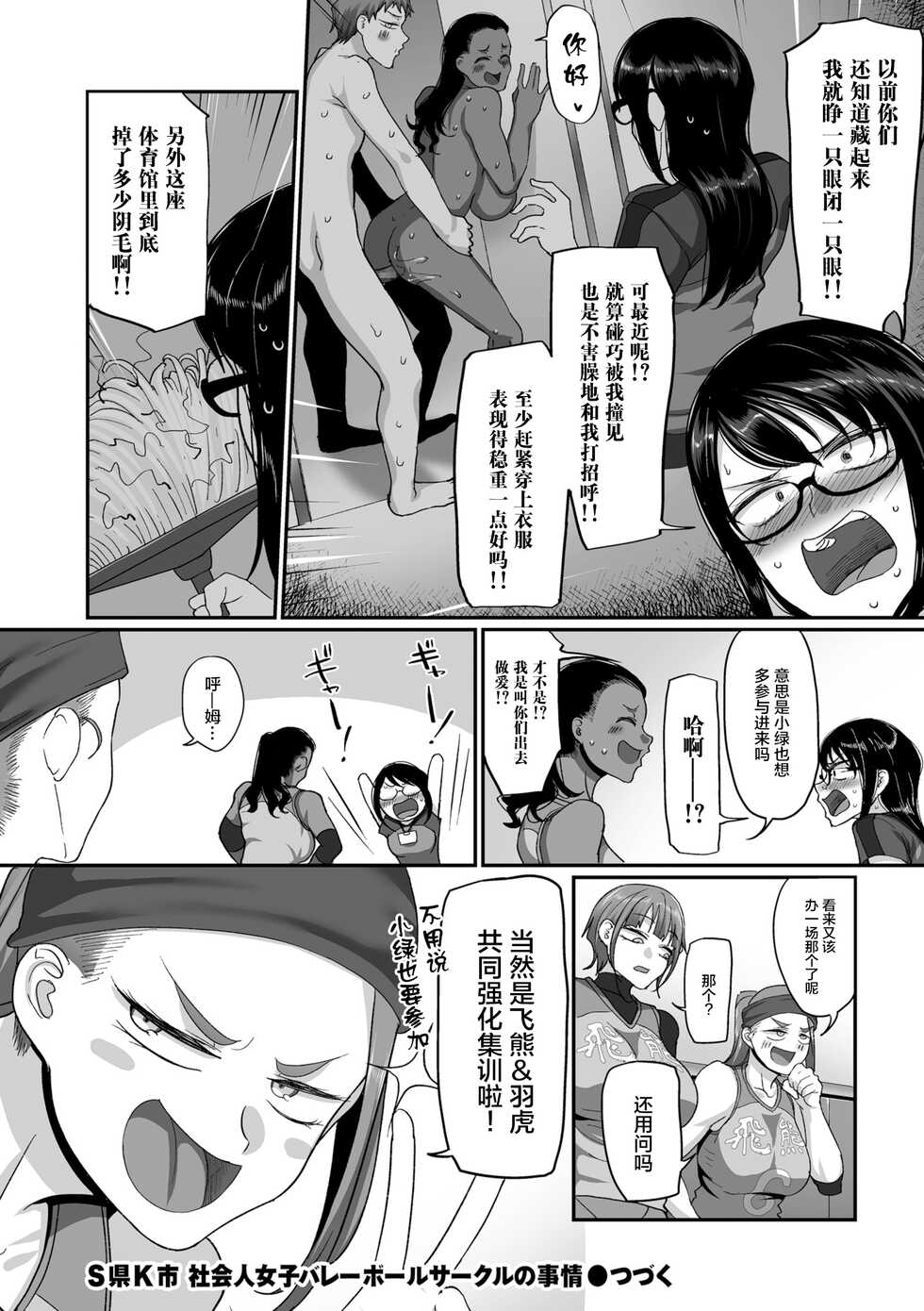 [Yamamoto Zenzen] S-ken K-shi Shakaijin Joshi Volleyball Circle no Jijou Ch. 15 (COMIC Kuriberon DUMA 2022-04 Vol. 35) [Chinese] [转尾巴猫汉化] - Page 25