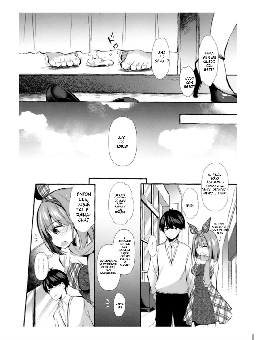 [Apple Effect (MurasakiO)] Yotsuba to Shichakushitsu de H Shiyo (Gotoubun no Hanayome) [Spanish] - Page 22