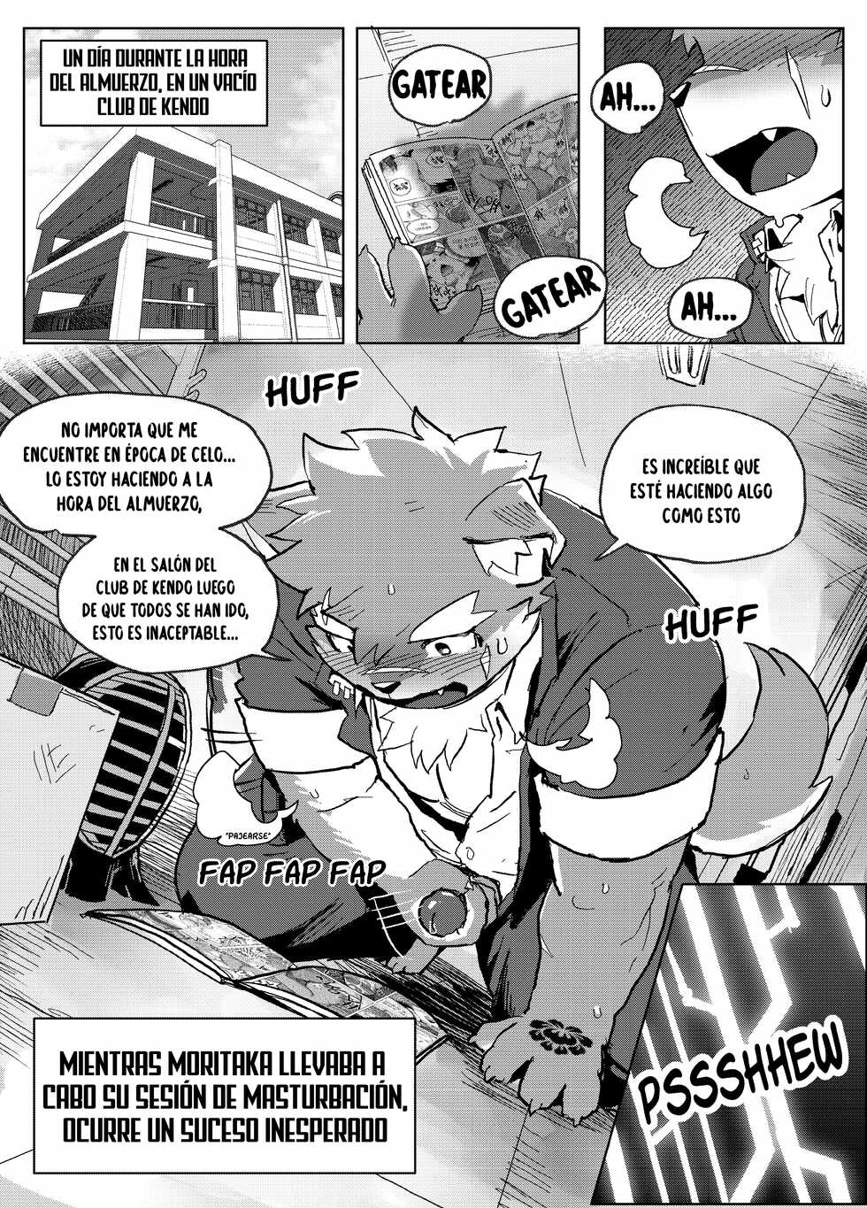 [SSU] Shoukan Appli de Muriyari Yobareta Moritaka! tte, Hatsujouki? |  ¡Moritaka fue invocado a la fuerza por la aplicación de Invocación! Espera, ¿Él está en celo? | Moritaka was forcibly summoned by Summoning app! Wait, He's in heat? [Spanish] [Digital] - Page 4