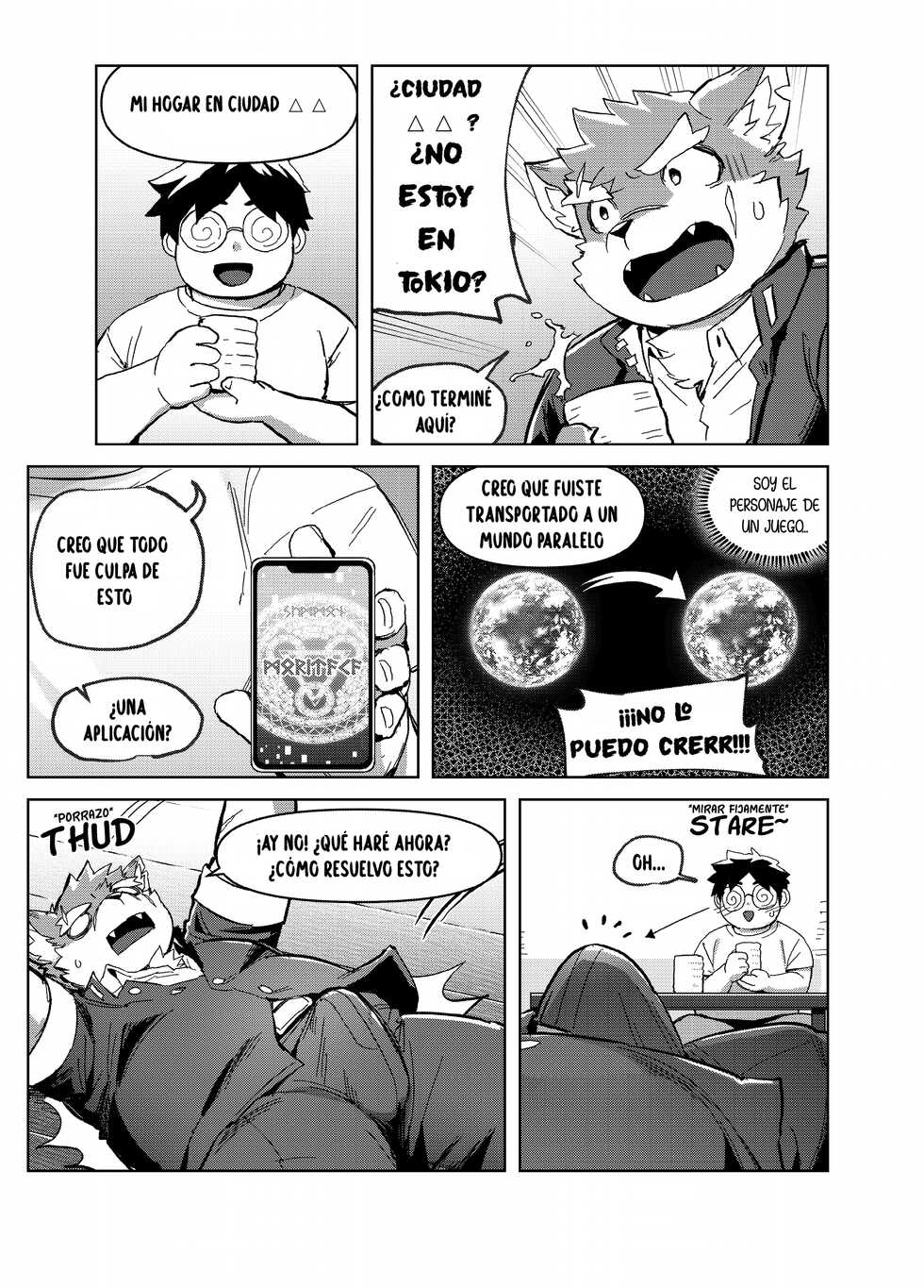 [SSU] Shoukan Appli de Muriyari Yobareta Moritaka! tte, Hatsujouki? |  ¡Moritaka fue invocado a la fuerza por la aplicación de Invocación! Espera, ¿Él está en celo? | Moritaka was forcibly summoned by Summoning app! Wait, He's in heat? [Spanish] [Digital] - Page 8