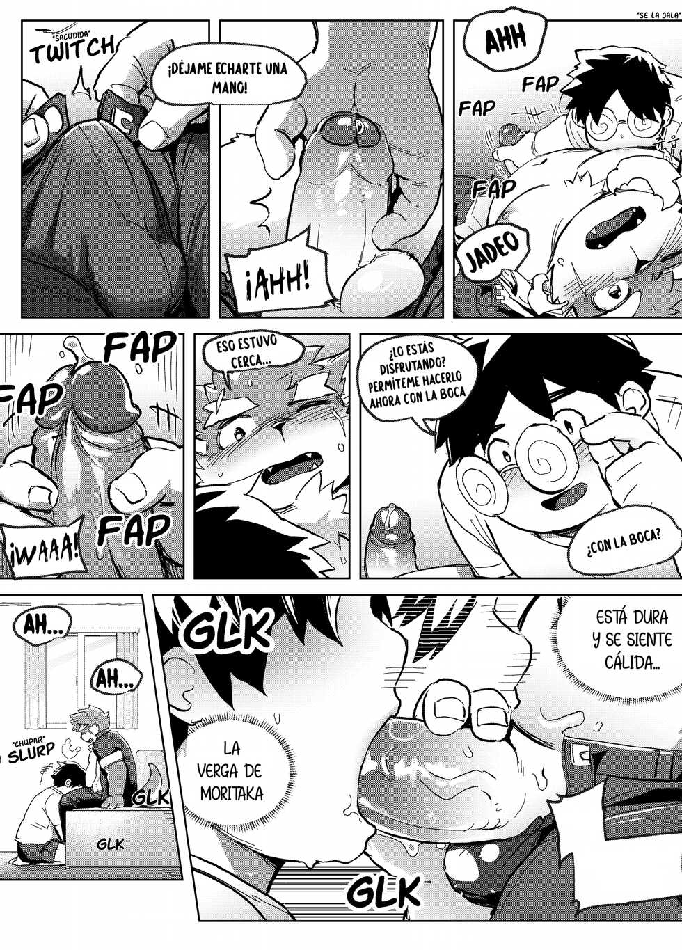 [SSU] Shoukan Appli de Muriyari Yobareta Moritaka! tte, Hatsujouki? |  ¡Moritaka fue invocado a la fuerza por la aplicación de Invocación! Espera, ¿Él está en celo? | Moritaka was forcibly summoned by Summoning app! Wait, He's in heat? [Spanish] [Digital] - Page 10