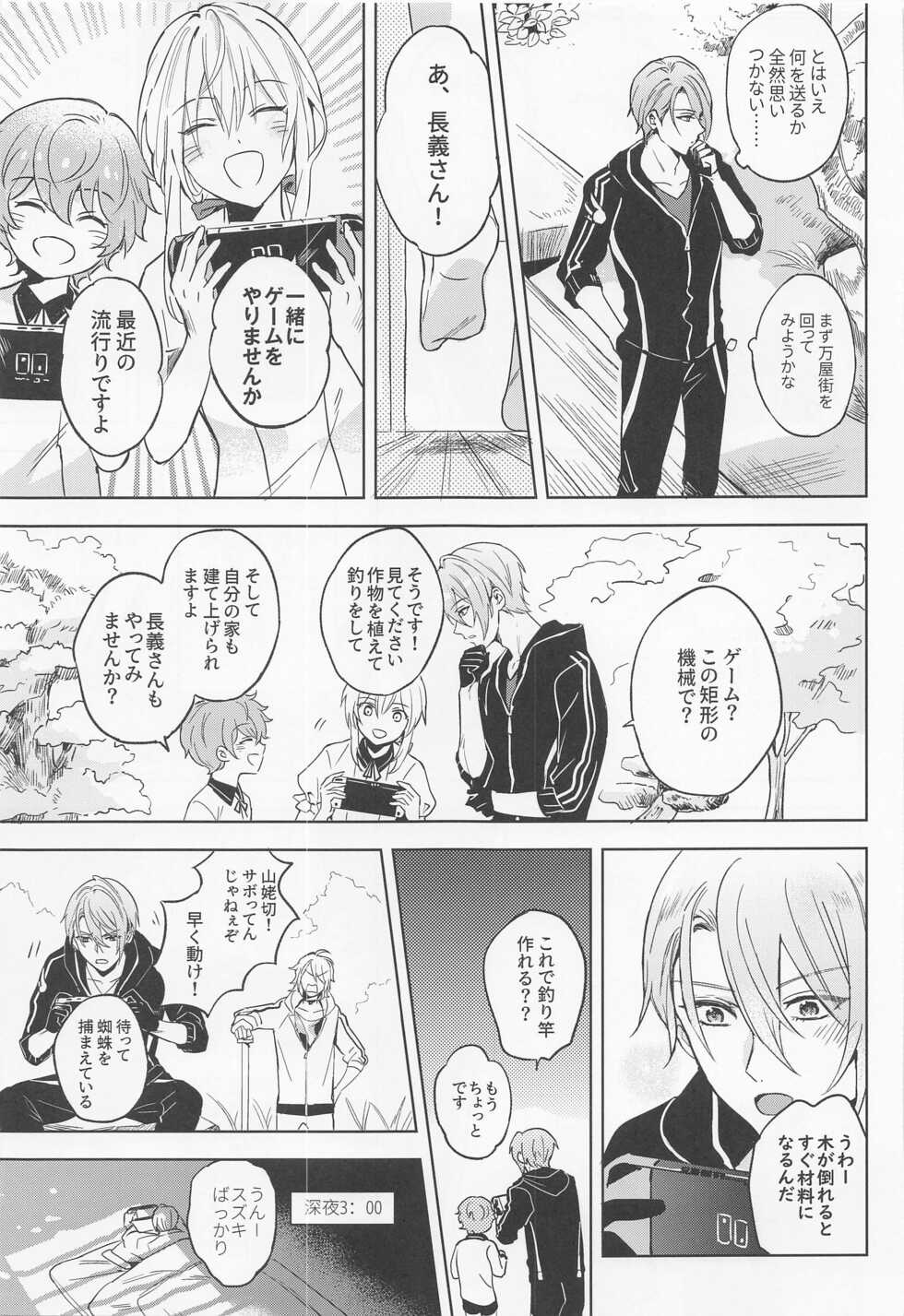 [6Am (点点金光)] Chougi-kun wa Rikon o Ganbareba Ganbaru hodo Shiawase ni Naru (Touken Ranbu) - Page 10