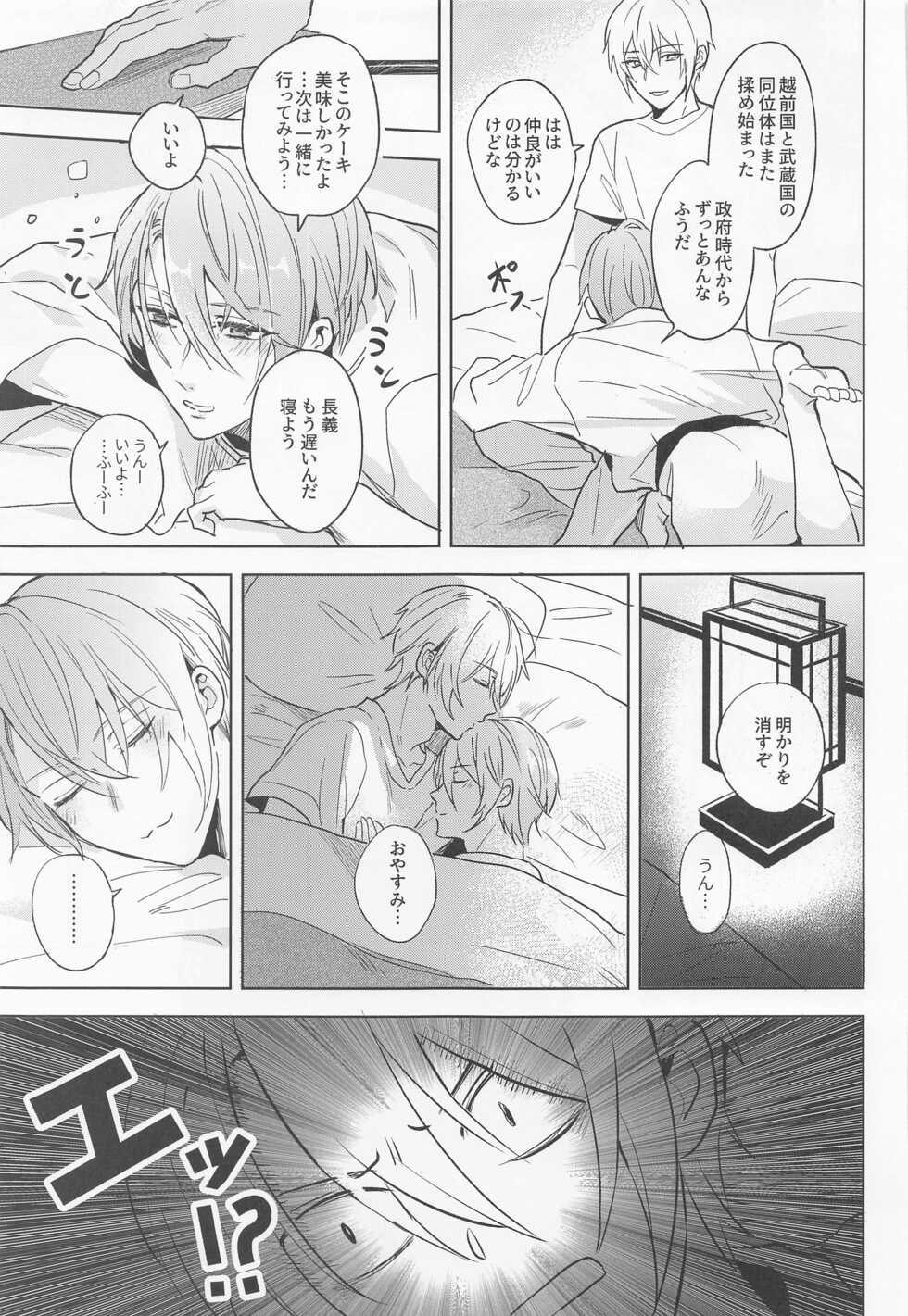 [6Am (点点金光)] Chougi-kun wa Rikon o Ganbareba Ganbaru hodo Shiawase ni Naru (Touken Ranbu) - Page 36