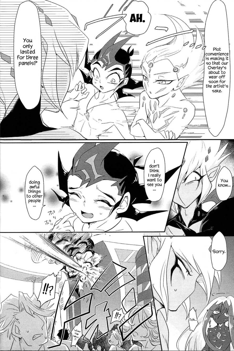 (Sennen Battle Phase 14) [Poco Poco (Shachoo, yuduko)] Ankokugai no Boss wa Kodomo ga Osuki... no You desu (Yu-Gi-Oh! ZEXAL) [English] {Hennojin} - Page 19