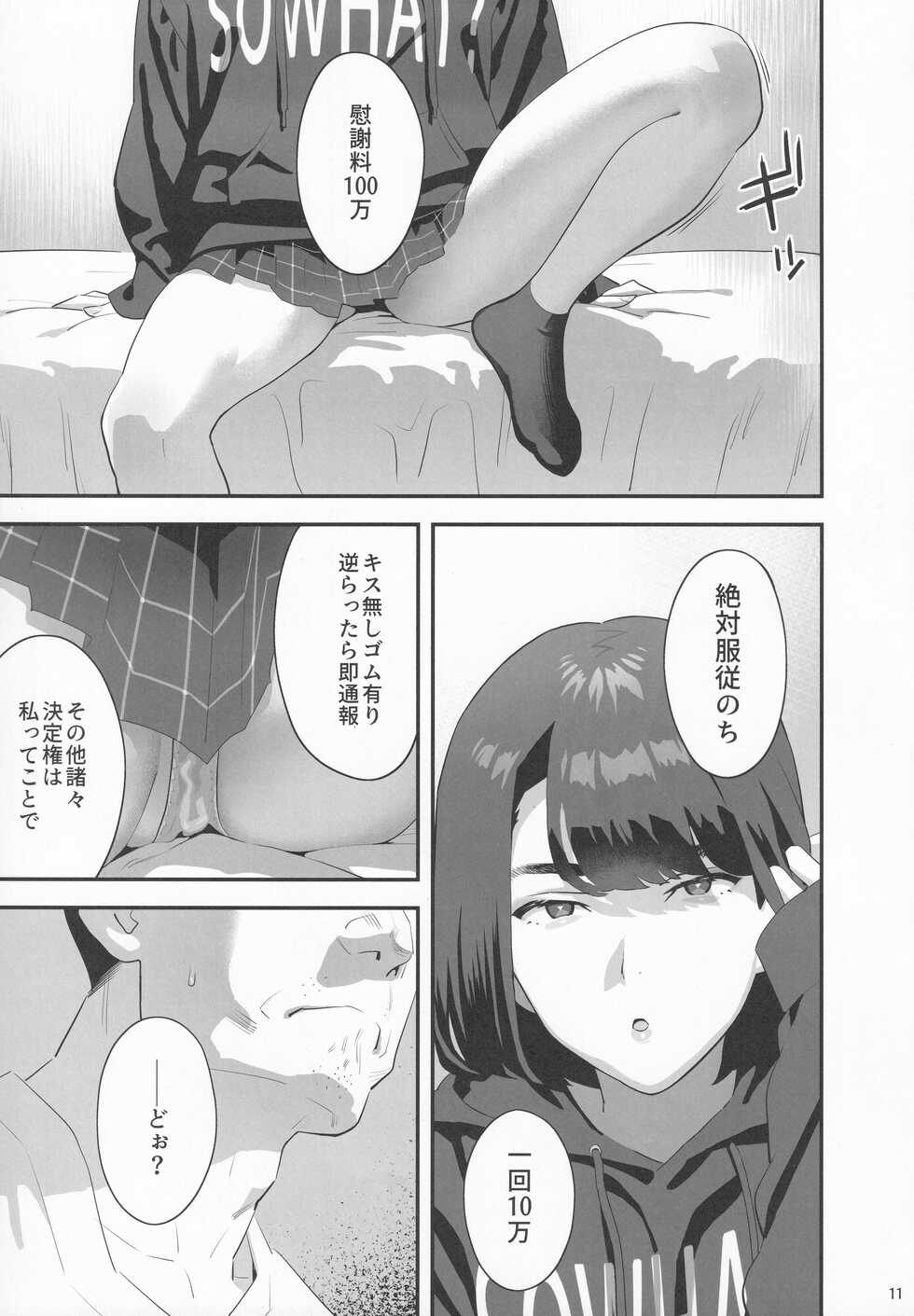 (SC2022 Spring) [Hito no Fundoshi (Yukiyoshi Mamizu)] Tonari no JK ni Odosarete Iribitararetemasu (Naki 3 - Page 10