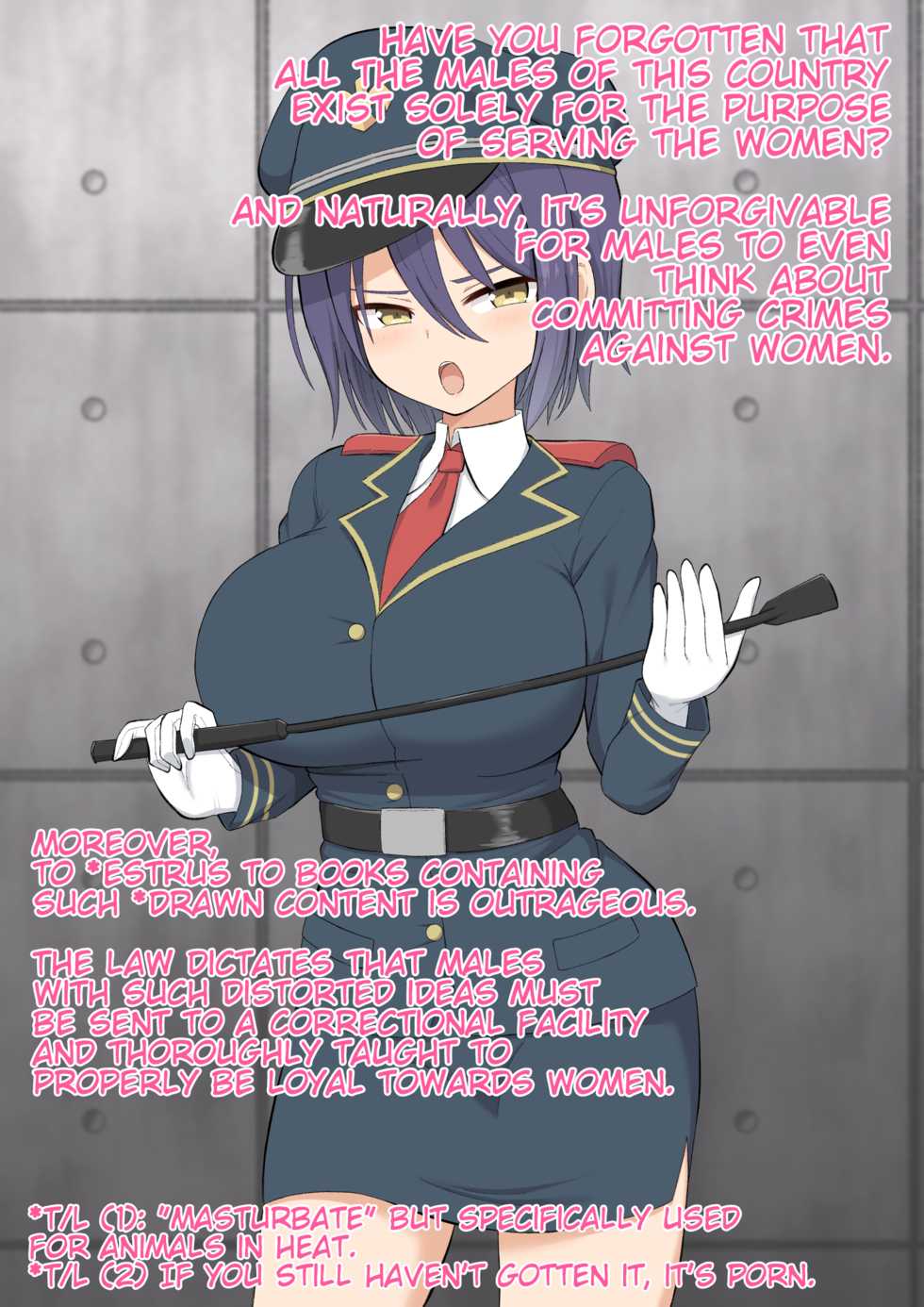 [Kisarazu Teikoku (JK Saratsu)] Goumonkan Mia ~Joken Teikoku ni Okeru Goumon to Kyousei~ | Mia's Torture Room ~ Torture and discipline in the women's rights empire ~ [English] [WIP] [Ongoing] - Page 3