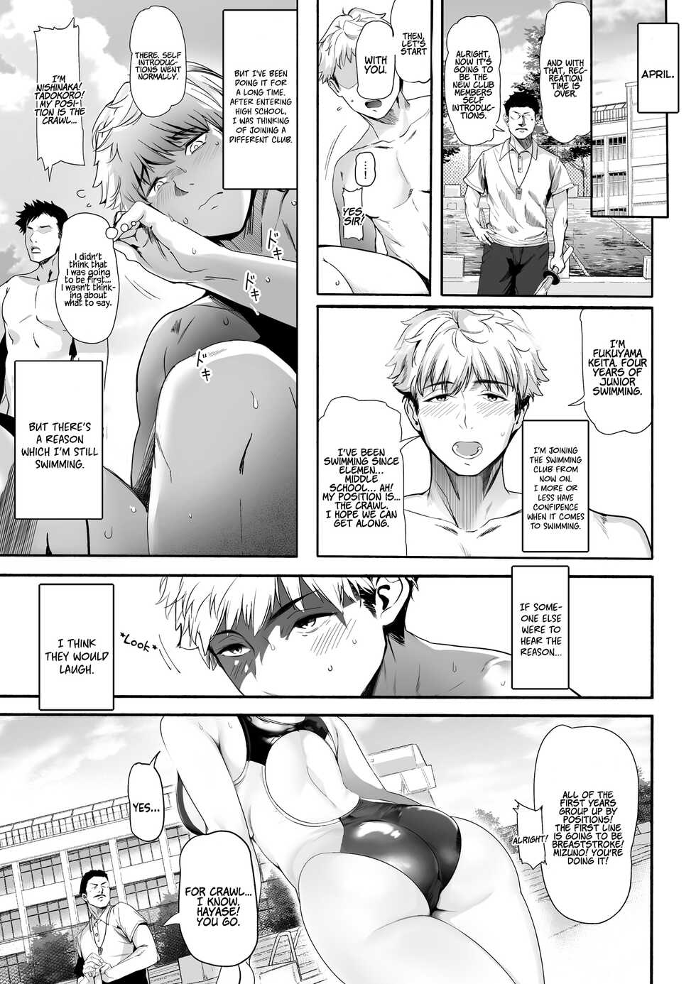 [Kansai Gyogyou Kyoudou Kumiai (Marushin)] Suieibu no Seisokei Osananajimi ga DQN ni Moteasobareru Ichibushijuu | The Whole Story of My Neat Childhood Friend in the Swimming Club Being Toyed With by a Dumbass  [English] [Coffedrug] [Digital] - Page 4