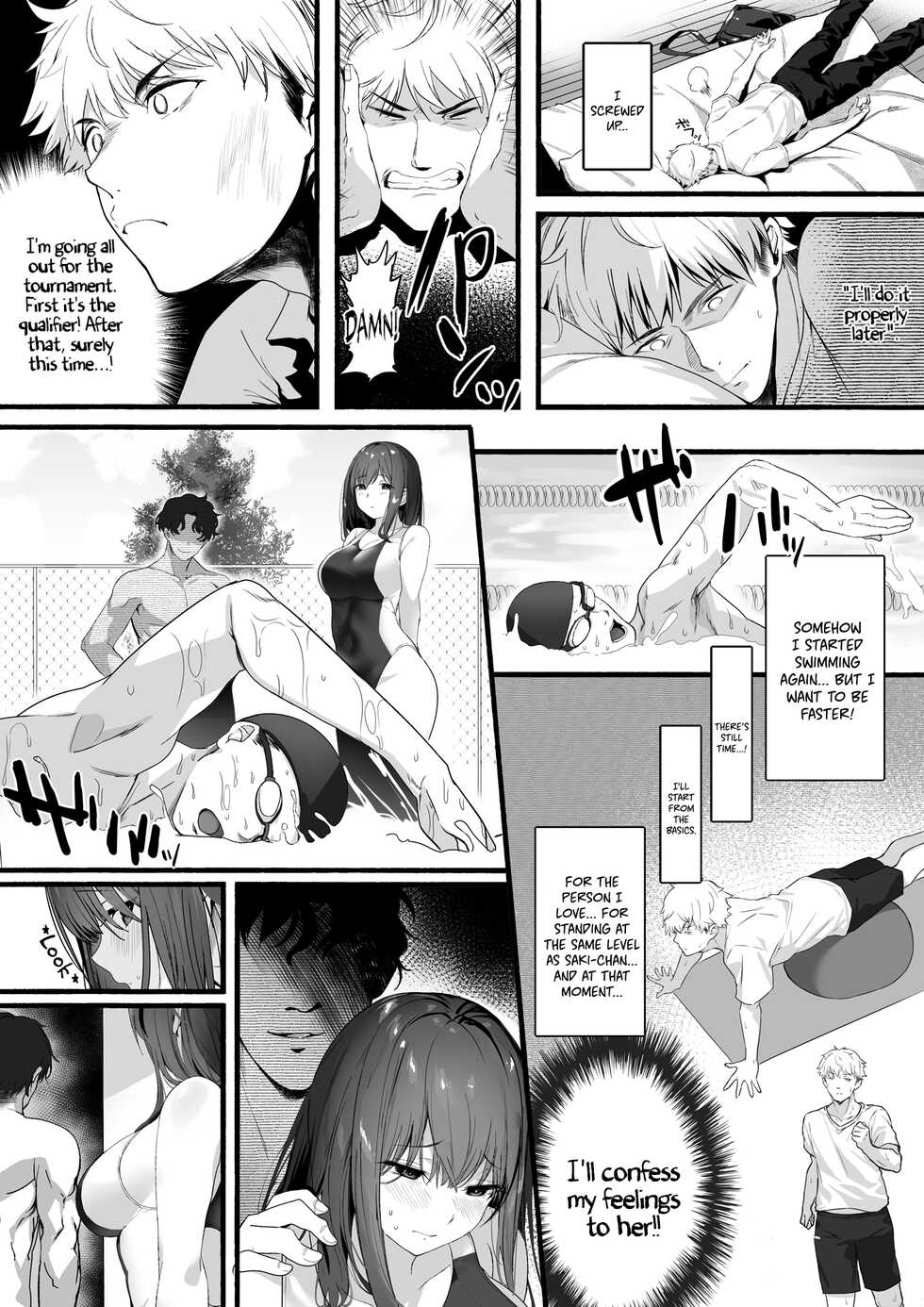 [Kansai Gyogyou Kyoudou Kumiai (Marushin)] Suieibu no Seisokei Osananajimi ga DQN ni Moteasobareru Ichibushijuu | The Whole Story of My Neat Childhood Friend in the Swimming Club Being Toyed With by a Dumbass  [English] [Coffedrug] [Digital] - Page 14
