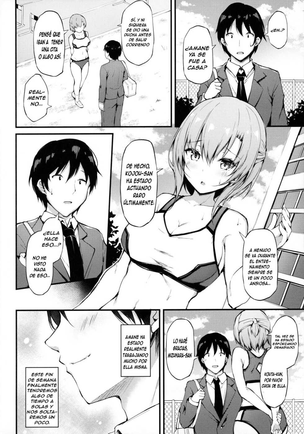 (GW Chou Doujinsai) [Mofurentei (Xe)] Kanojo ga Separate o Matou Riyuu -Mizukara Nozomu Chuunen Oji-san to no Kantsuu Jijou- [Spanish] - Page 3