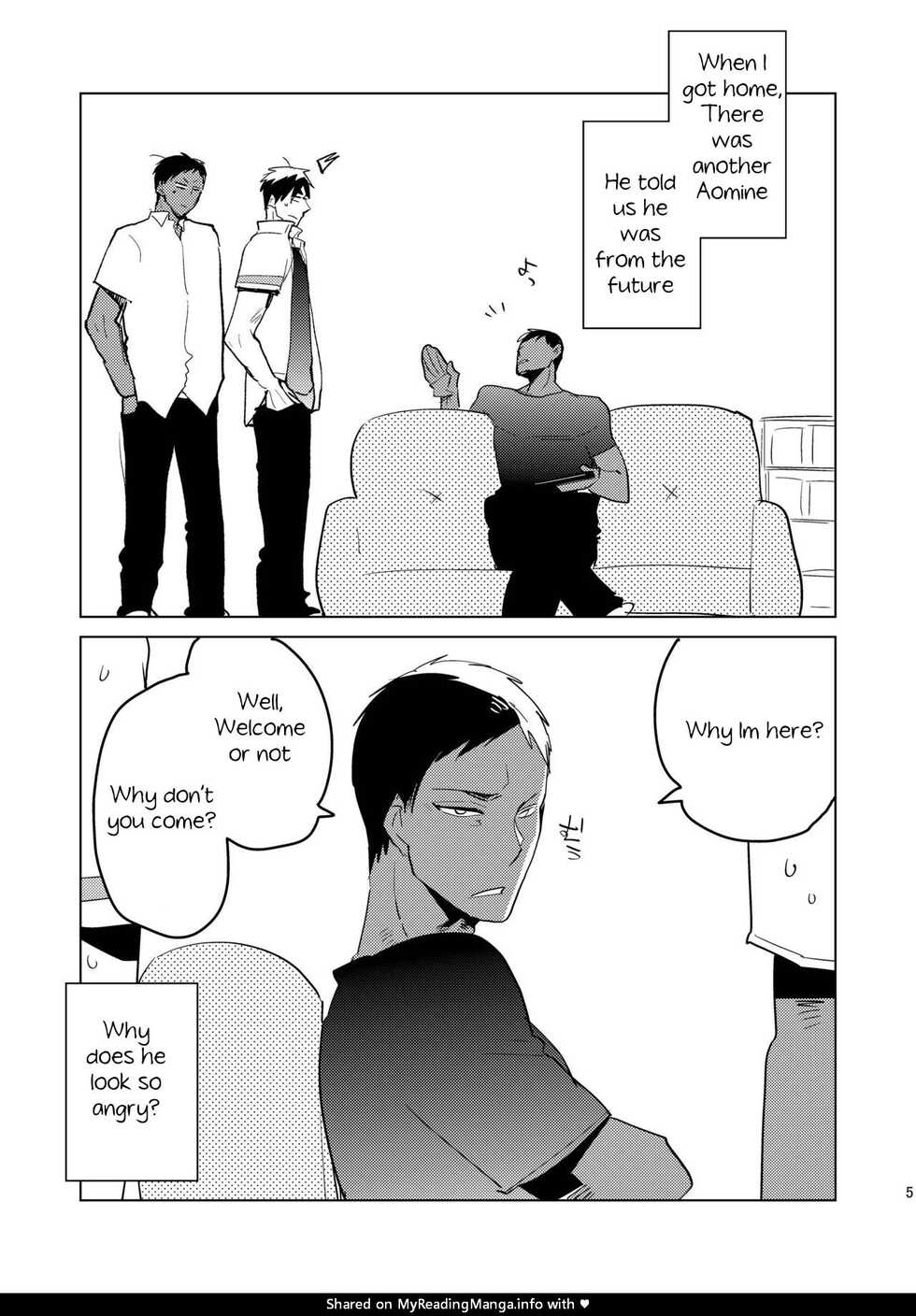 [archea (Sasagawa Nagaru)] Otona no Aomine-kun to (Seiteki ni) Asobou (Kuroko no Basuke) [English] [Digital] - Page 4