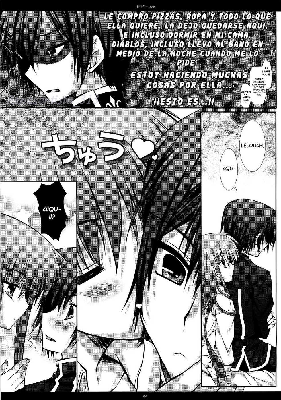(SC35) [PINK (Araiguma)] Pizza...orz (CODE GEASS: Lelouch of the Rebellion) [Spanish] - Page 9