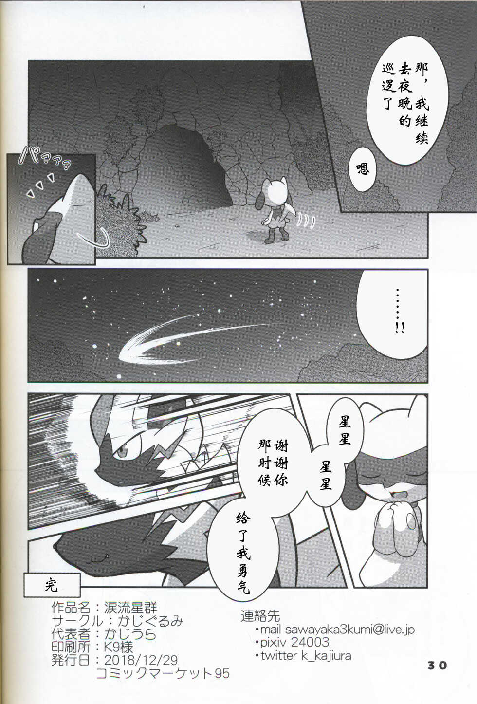 (C95) [Kajigurumi (Kajiura)] Namida Ryuseigun (Pokémon) [Chinese] [虾皮汉化组] - Page 29