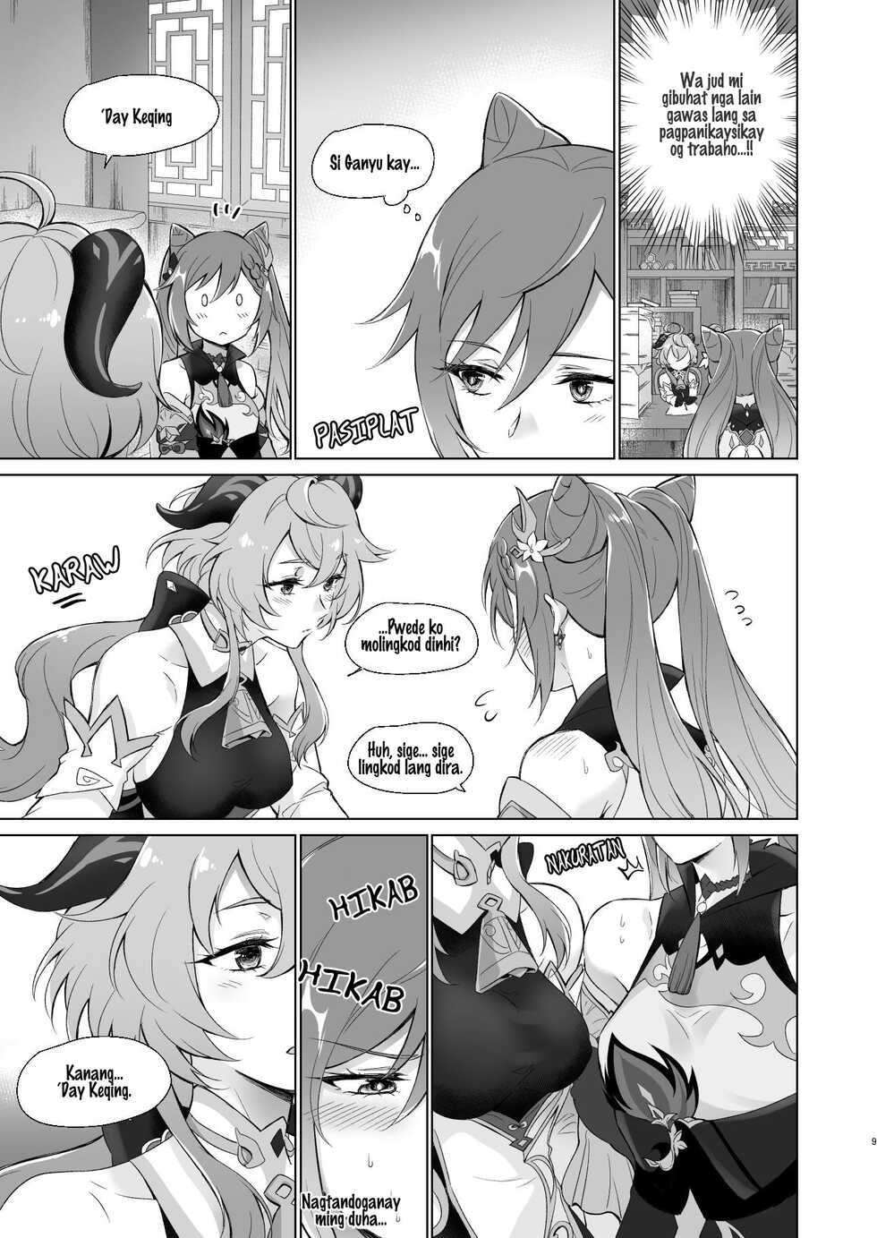 [World of Pure (Negom)] Ganyu to Ecchi ga Shitai! - Sleep with me, Ganyu | Pakigdulog nako, Ganyu!  (Genshin Impact) [Binisaya] [Kapoi~] [Digital] - Page 8