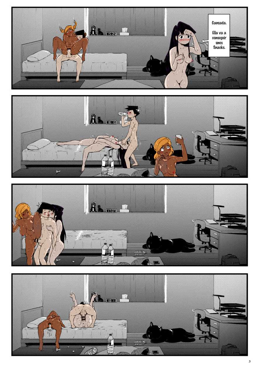 [COLOURED] Komi x Manbagi x Tadano (Komi-san wa Komyushou desu) [Spanish] - Page 3