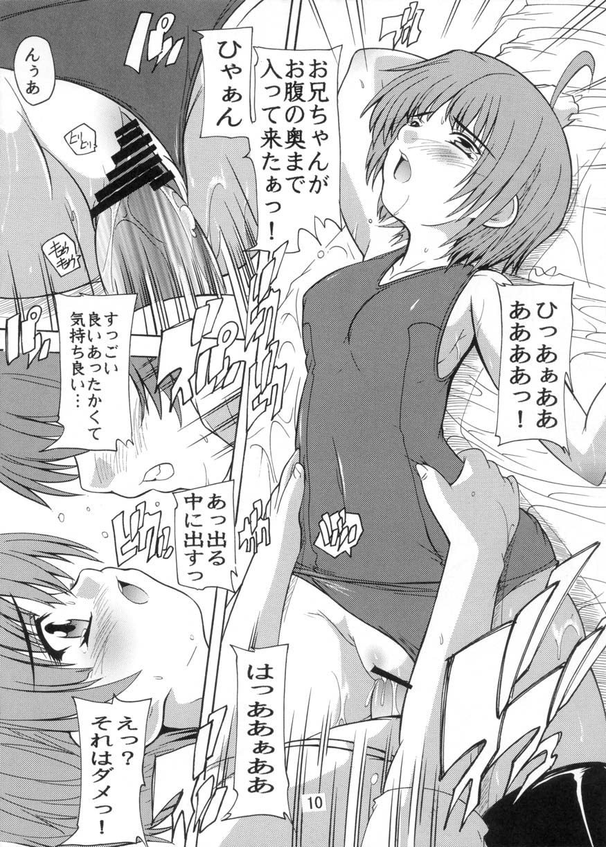 [Studio Q (Natsuka Q-Ya)] Imouto no Yuuwaku ~Onii-chan wa Sukumizu KneeSo ga Osuki~ (Onii-chan no Koto nanka Zenzen Suki ja Nain da kara ne!!) - Page 10