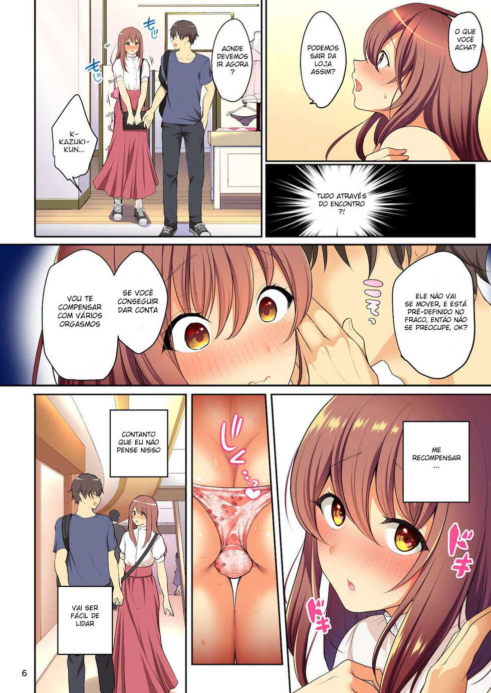 [Kakukonoka (Menoko)] Senpai no Oppai ~Josou Date Hen~ [Portuguese-BR] [DiegoVPR] [Digital] - Page 7