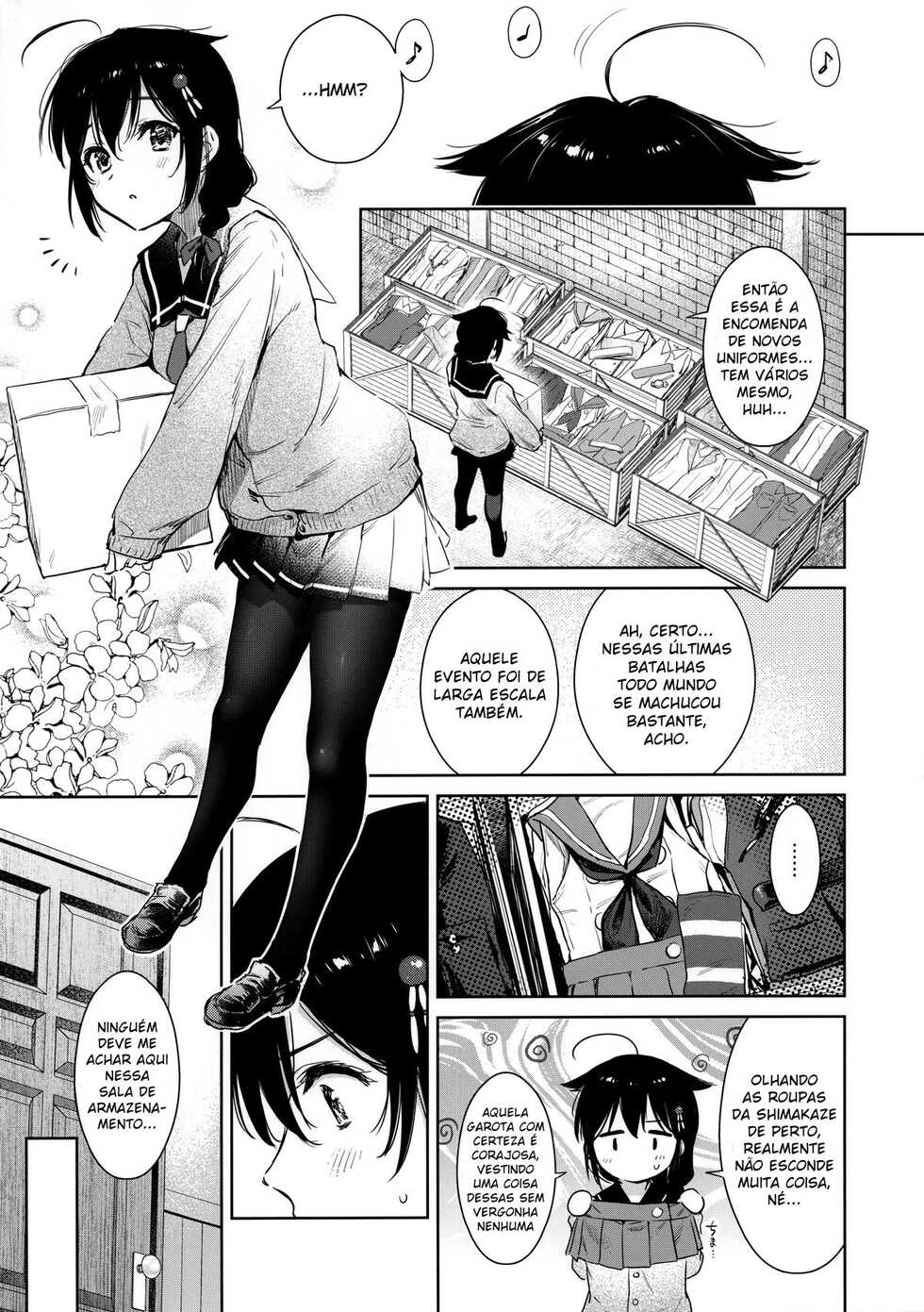 (C95) [Amakuchi Syoujo (Umakuchi Syouyu)] Shigure Change Dress | Shigure Troque de Roupa (Kantai Collection -KanColle-) [Portuguese-BR] [DiegoVPR] - Page 2