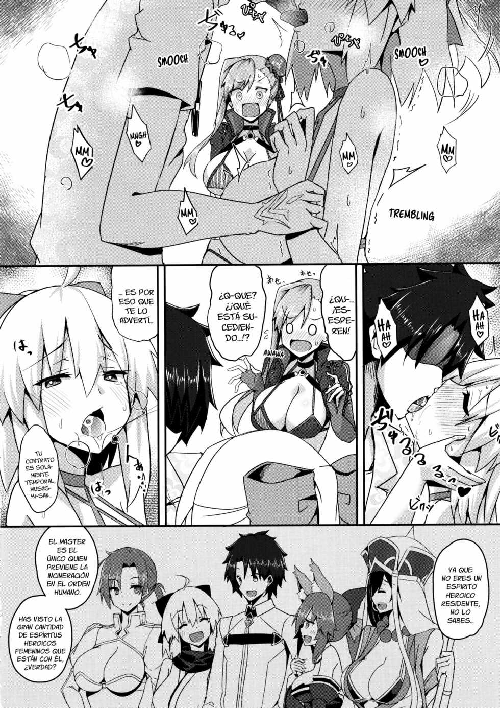 [Chelsea lip (Minatoyo)] Bushi ni Nigon wa Arimasenu | Un guerrero que no se retracta de sus palabras (Fate/Grand Order) [Spanish] - Page 5