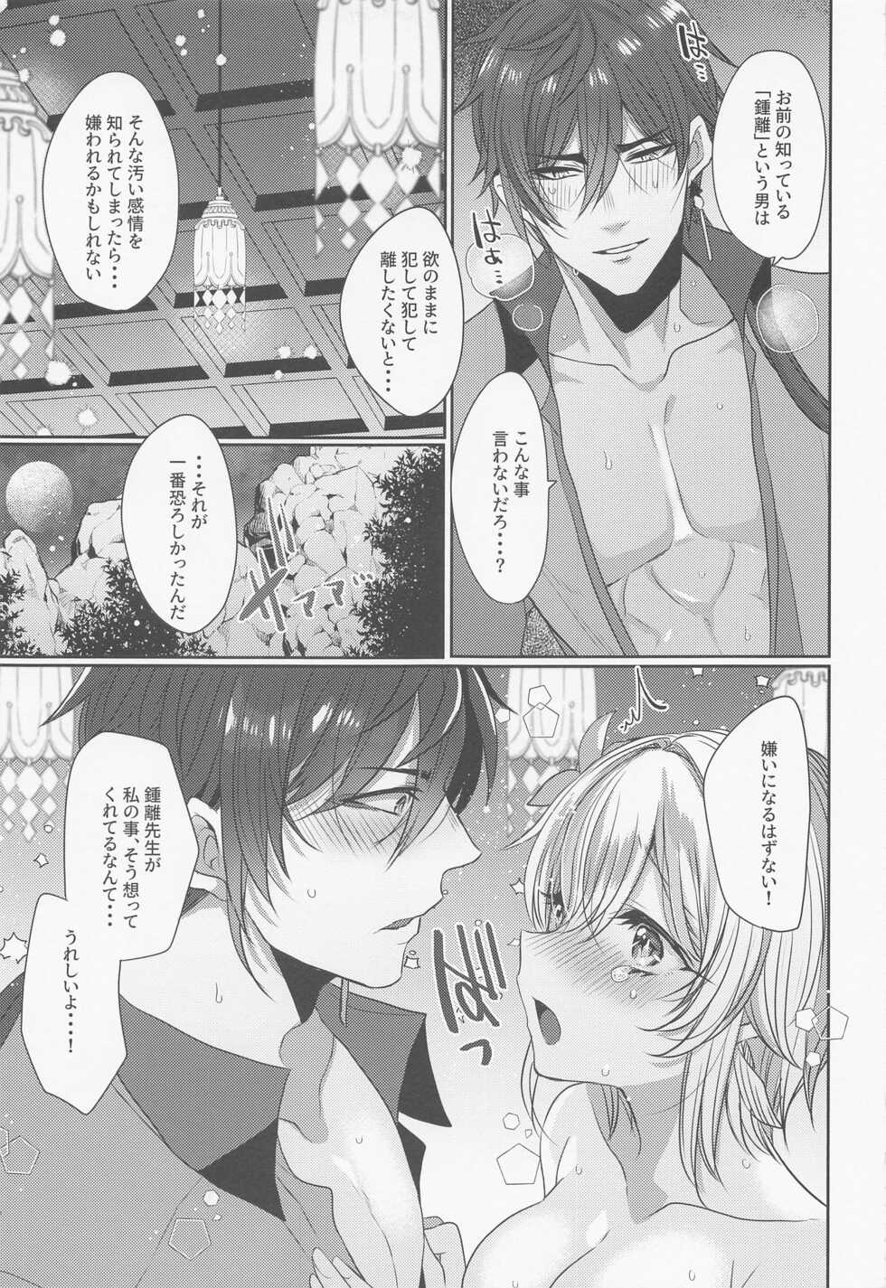 [Mamedaifukuya (Mameko)] Otagai no Ai ga Tsuyosugiru (Genshin Impact) - Page 14